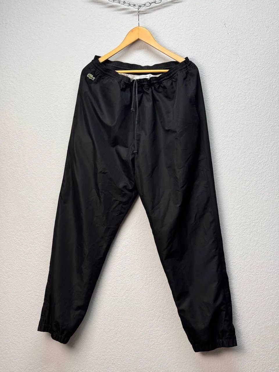 Lacoste × Vintage Vintage Nylon Lacoste Track Pants Drill Mini Logo Y2K Size US 34 / EU 50 - 2 Thumbnail