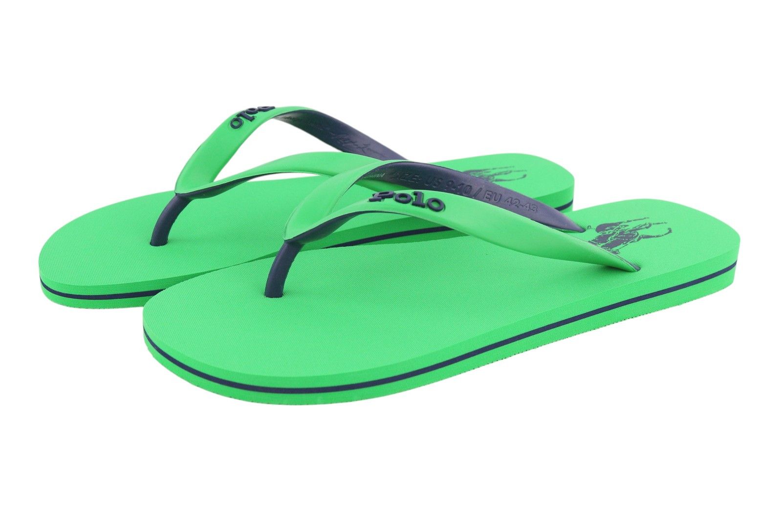 Polo Ralph Lauren BOLT-SN-CSL EU42/43 Green Flip Flops Shoes 84643 Size US 9 / EU 42 - 2 Thumbnail
