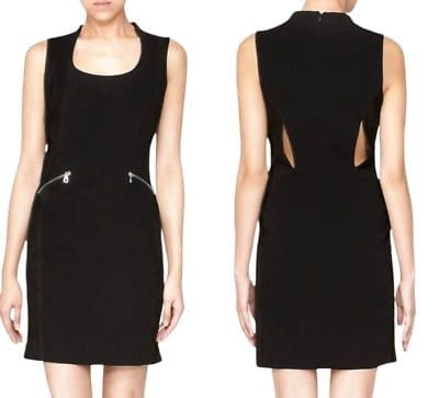 Rag & Bone Rag & Bone Lauren Black Stretch Crepe Leather Suede Panel D Size M / US 6-8 / IT 42-44 - 1 Thumbnail