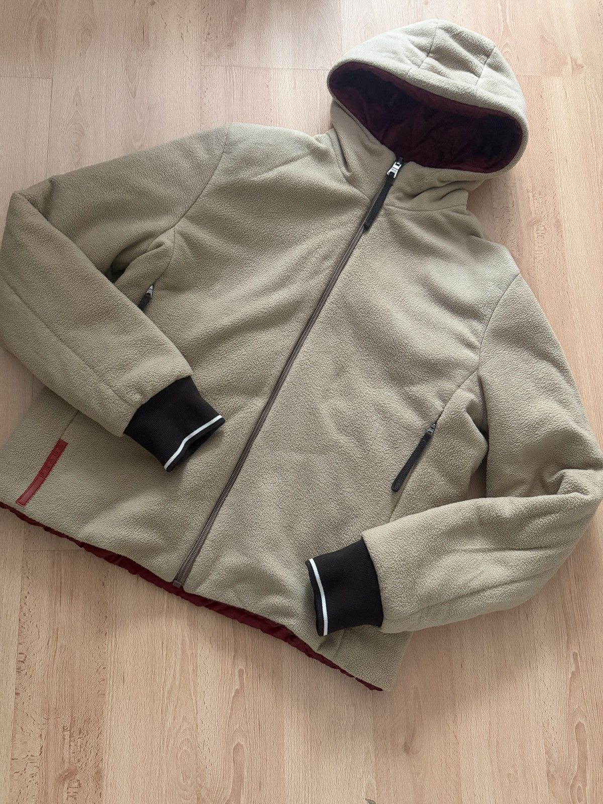 Prada Vintage Prada Fleece/Down Jacket Size US S / EU 44-46 / 1 - 1 Thumbnail