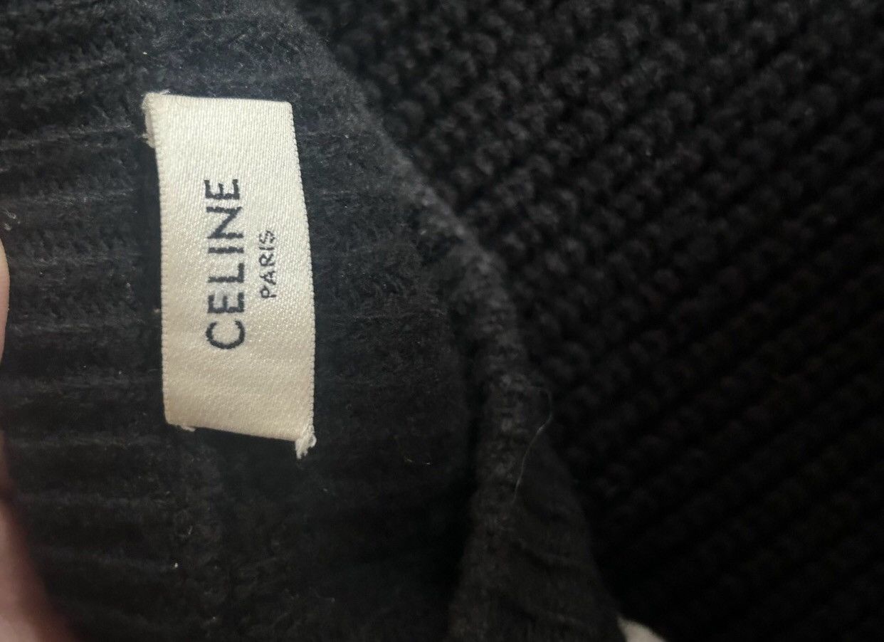 Celine Celine 21FW Explosive Chest Letter Logo Wool Sweater2412- Size US XL / EU 56 / 4 - 8 Thumbnail