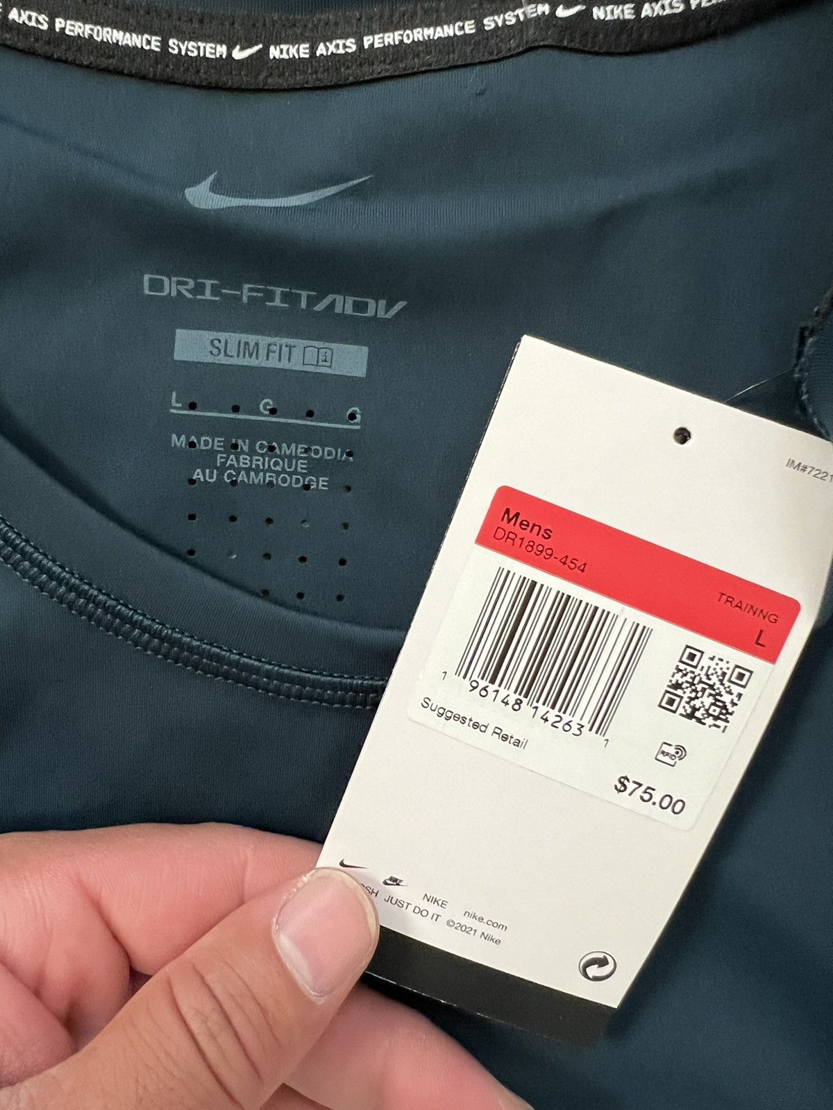 Nike Nike Dri-FIT ADV A.P.S. Recovery Training Top Marine Blue Size US L / EU 52-54 / 3 - 8 Thumbnail
