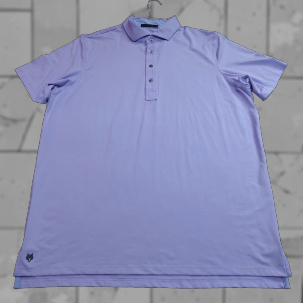 Vintage Greyson Polo Shirt XL Purple Solid Collar Golf Mens - Palm Activewear Shirt Polo Embroidered Framingham Country Club (Blue) Size US XL / EU 56 / 4 - 1 Thumbnail