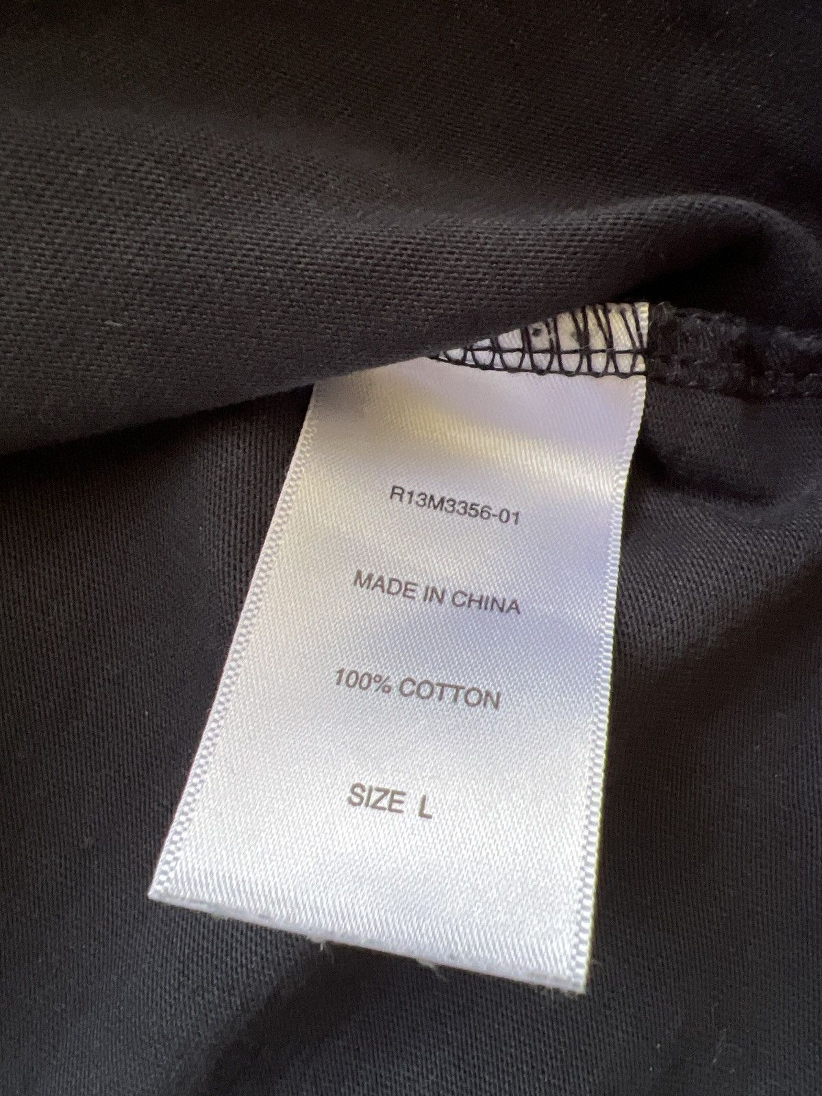 R13 Black tshirt with print Size US L / EU 52-54 / 3 - 3 Thumbnail