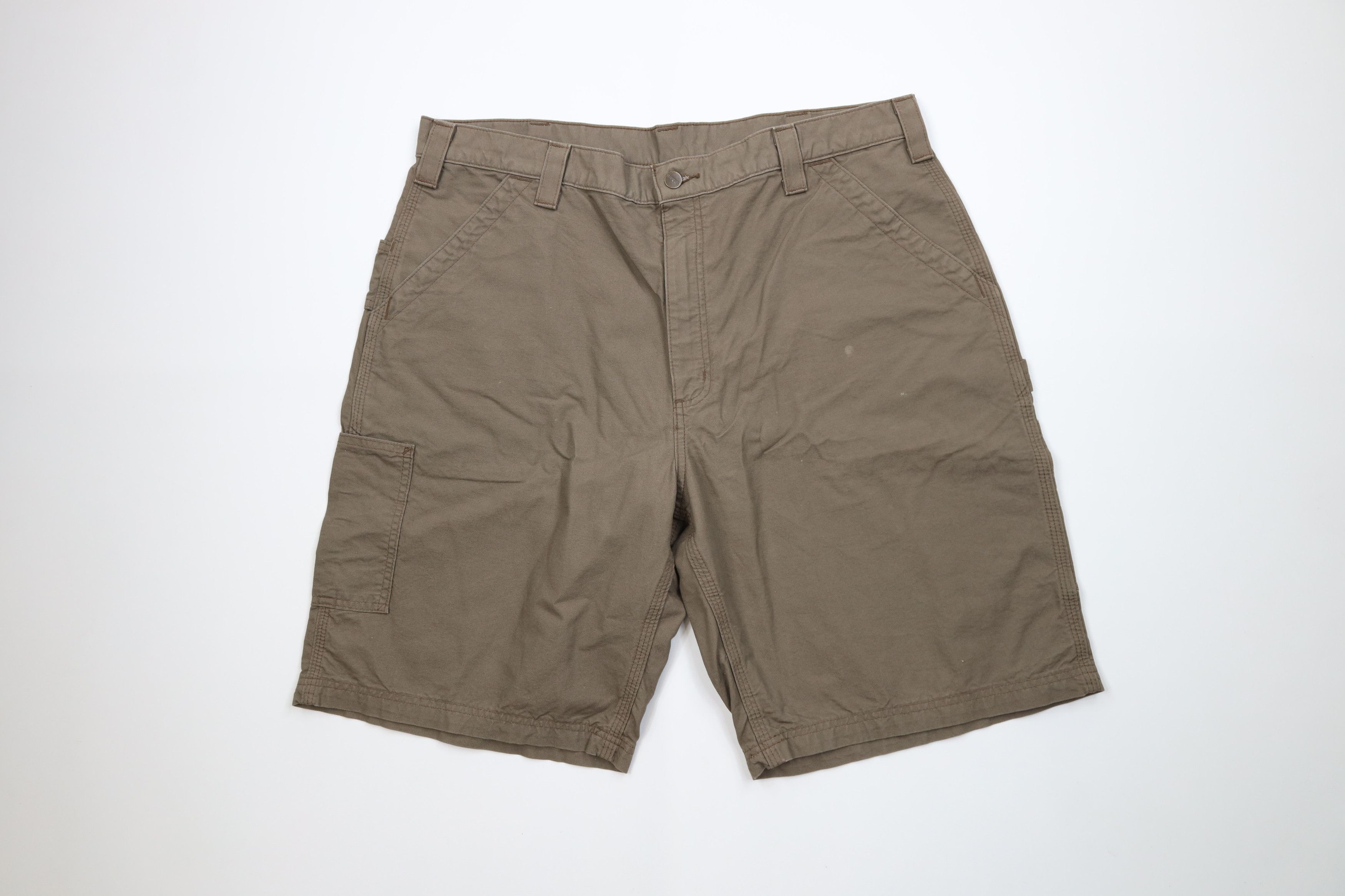 Carhartt Vintage Y2K Carhartt Relaxed Dungaree Shorts Light Brown Size US 40 / EU 56 - 1 Thumbnail