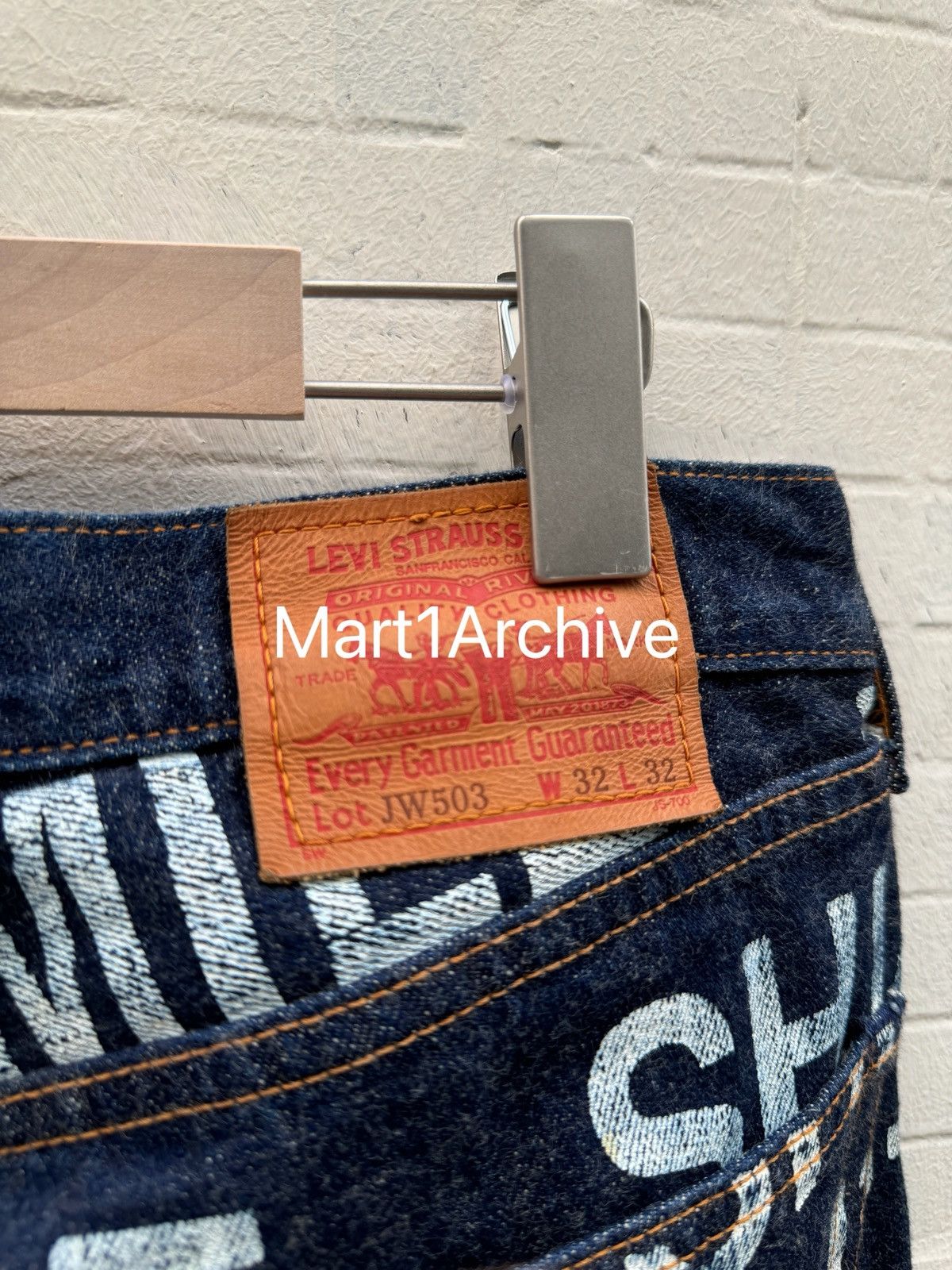 Junya Watanabe Junya Watanabe × Comme des Garçons × Levi’s 02SS “Poem”denim Size US 32 / EU 48 - 5 Thumbnail