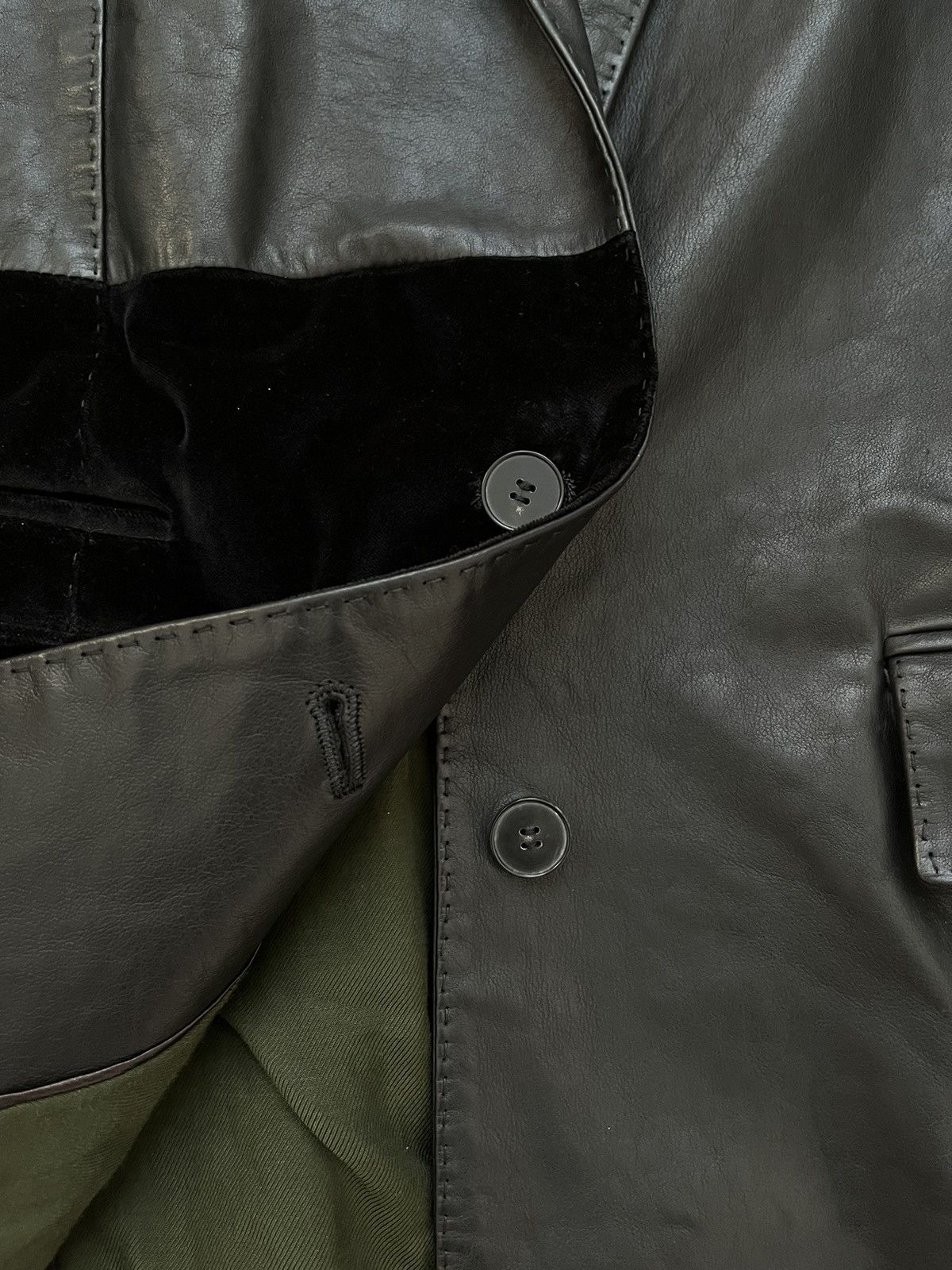 Haider Ackermann FW17 Leather Velvet Hybrid Blazer Jacket Size US S / EU 44-46 / 1 - 3 Thumbnail