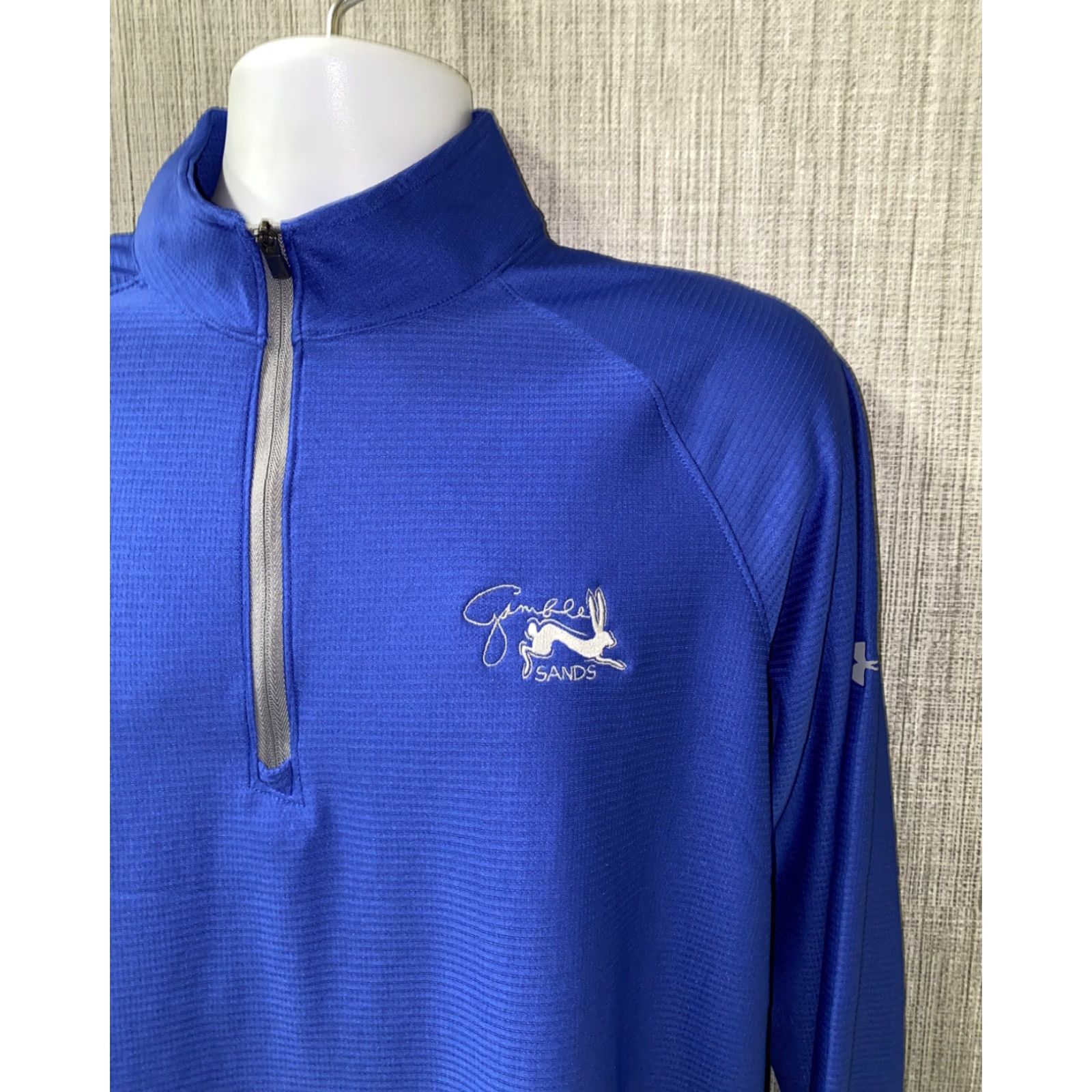 Under Armour Under Armour Mens Blue Lightweight 1/2 Zip Pullover Jacket Size L Size US L / EU 52-54 / 3 - 2 Thumbnail