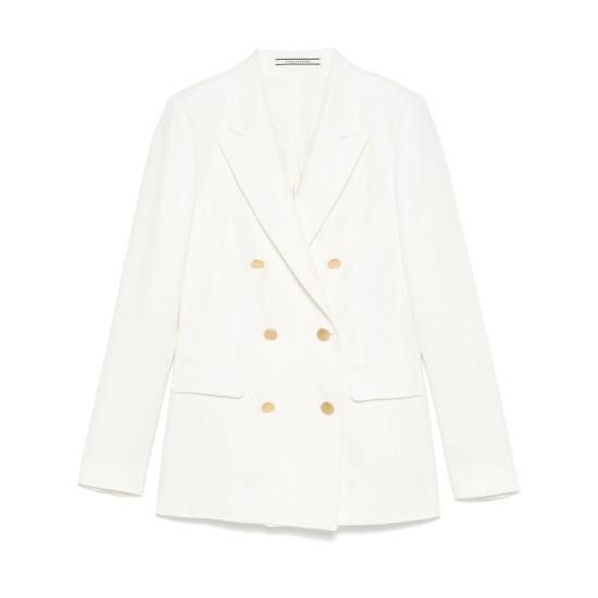 Tagliatore TAGLIATORE Women Suit Jackets 340306 J PARIGI10 EX970 WHITE Size L / US 10 / IT 46 - 1 Thumbnail