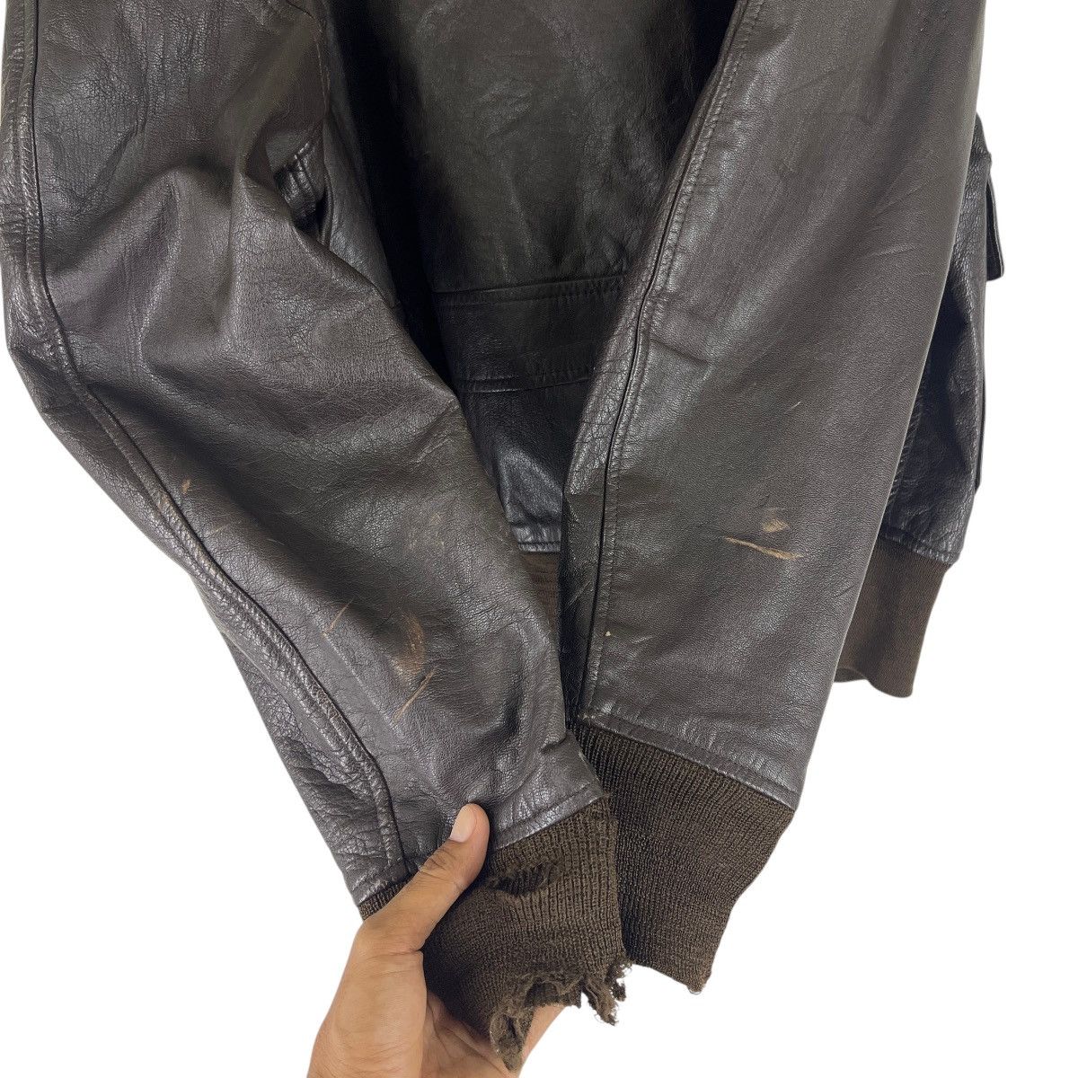 Cooper 🔥 Vintage Cooper G-1 Usn Leather Jacket Size 42R Size US L / EU 52-54 / 3 - 10 Thumbnail