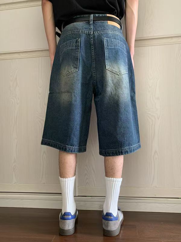 Japanese Brand × Jean American street washed vintage distressed denim shorts Size US 32 / EU 48 - 3 Thumbnail