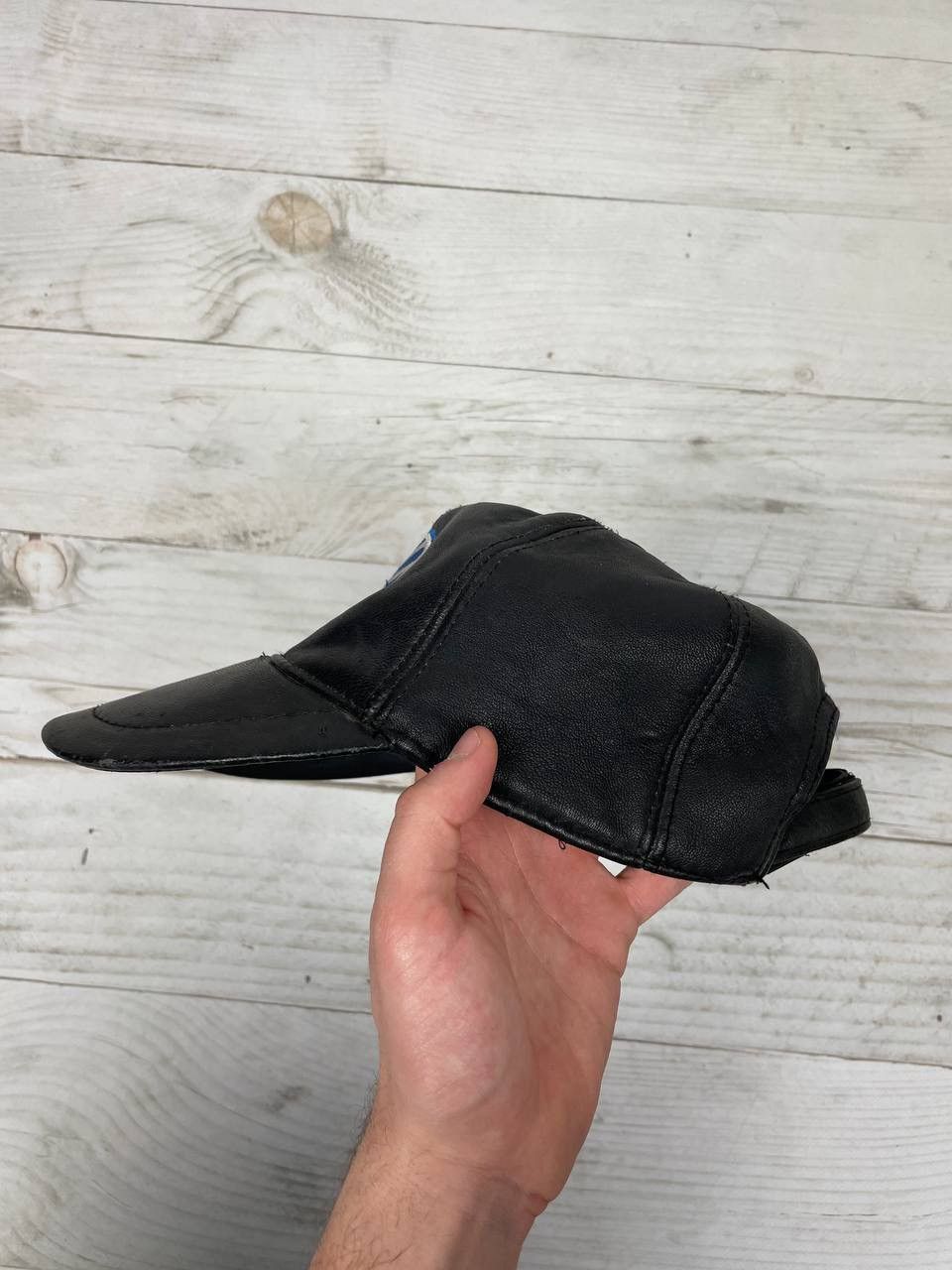 NASCAR Vintage Volkswagen Leather Cap Hat Logo 1990s Racing Y2K Vag Size ONE SIZE - 7 Thumbnail