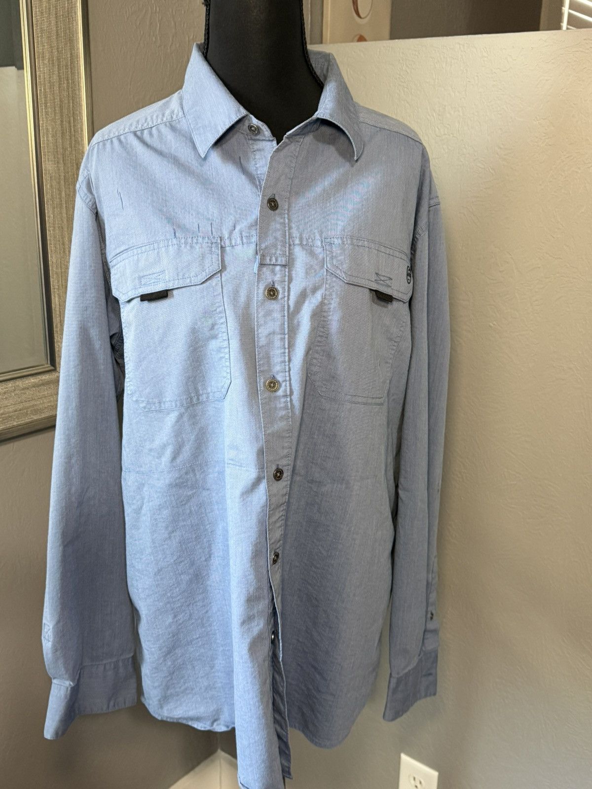 Wrangler Wrangler ATG Drover Utility Long Sleeve Shirt Blue Large Size US L / EU 52-54 / 3 - 2 Thumbnail