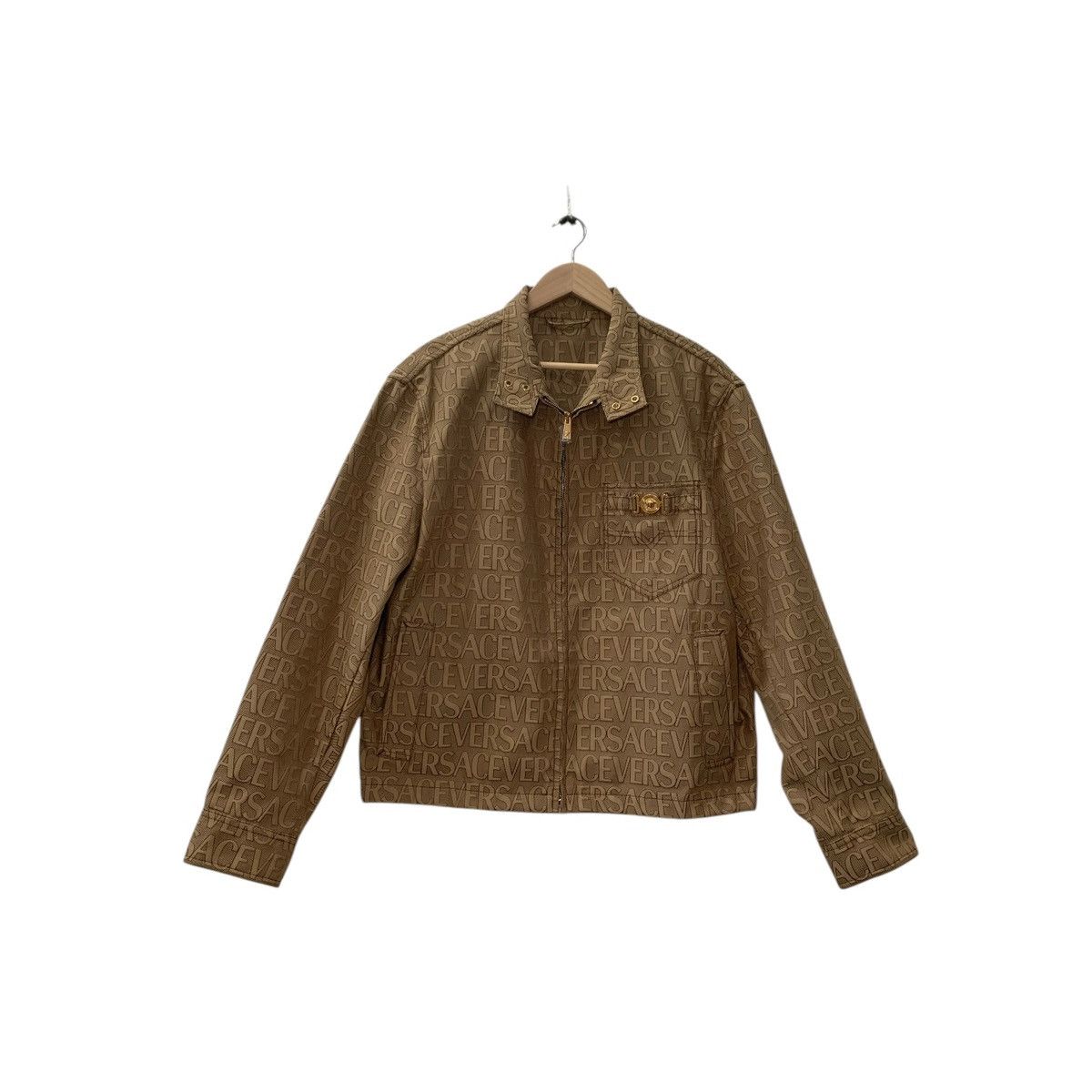 Versace VERSACE Versace Jacquard Allover Over Beige Size US L / EU 52-54 / 3 - 2 Thumbnail