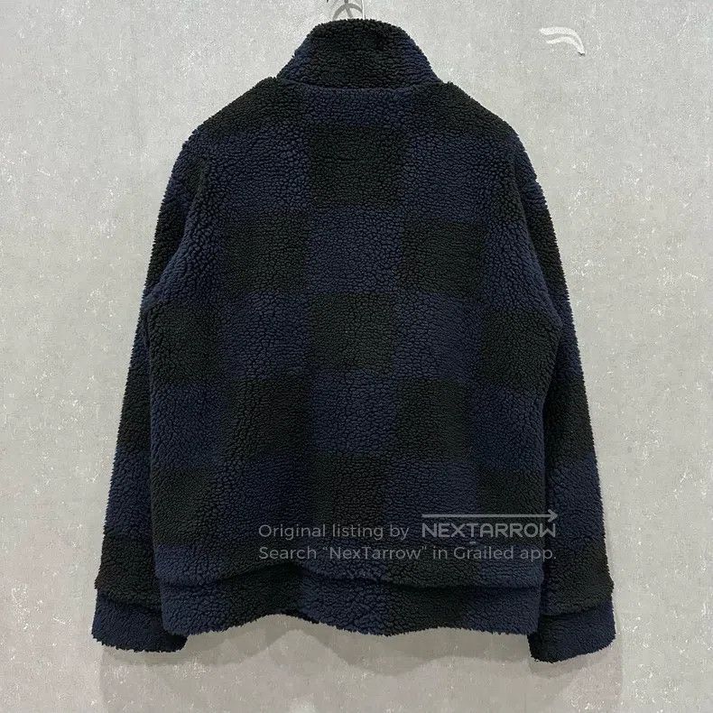 Louis Vuitton Louis Vuitton Nigo Black and Blue Checkerboard Teddy Jacke Size US M / EU 48-50 / 2 - 2 Thumbnail