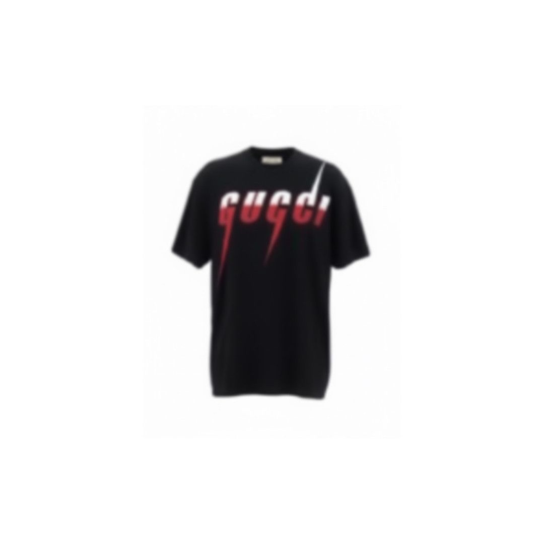 Gucci o1loc1c1125 S/S Over T Shirt Cotton Jersey Medley in Black Size US XS / EU 42 / 0 - 3 Thumbnail