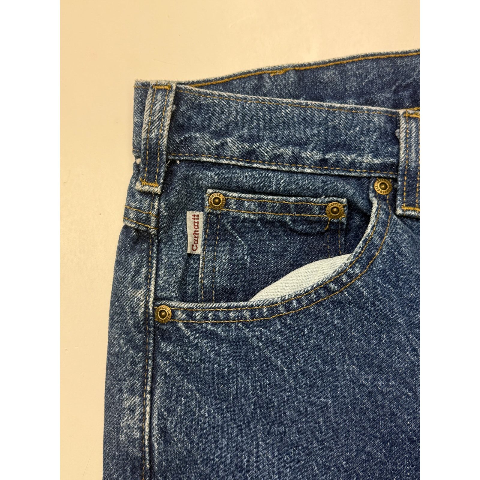 Vintage Vintage Carhartt Work Wear Traditional Fit Denim 32W B18 Size US 32 / EU 48 - 4 Thumbnail