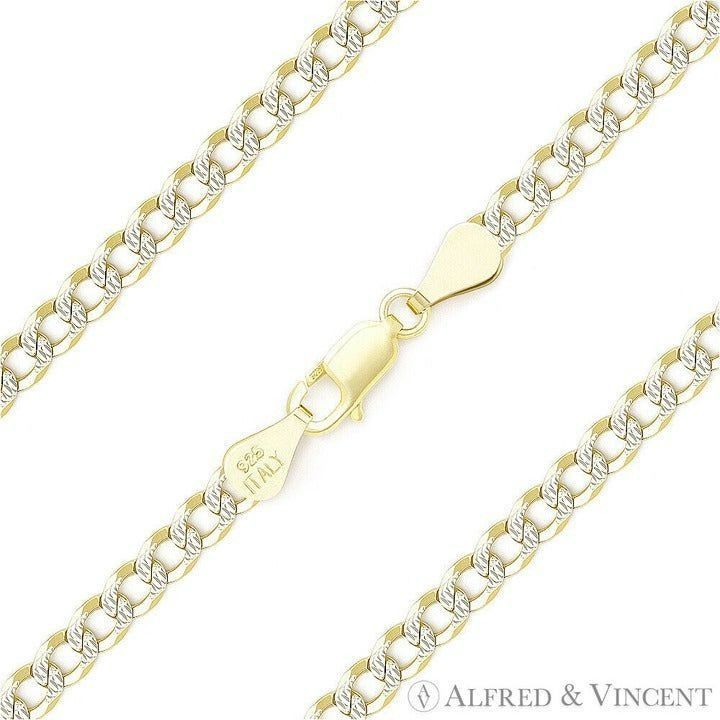 Other Cuban Pave Link Chain Anklet in 14k Yellow Gold-Plated Size ONE SIZE - 1 Thumbnail