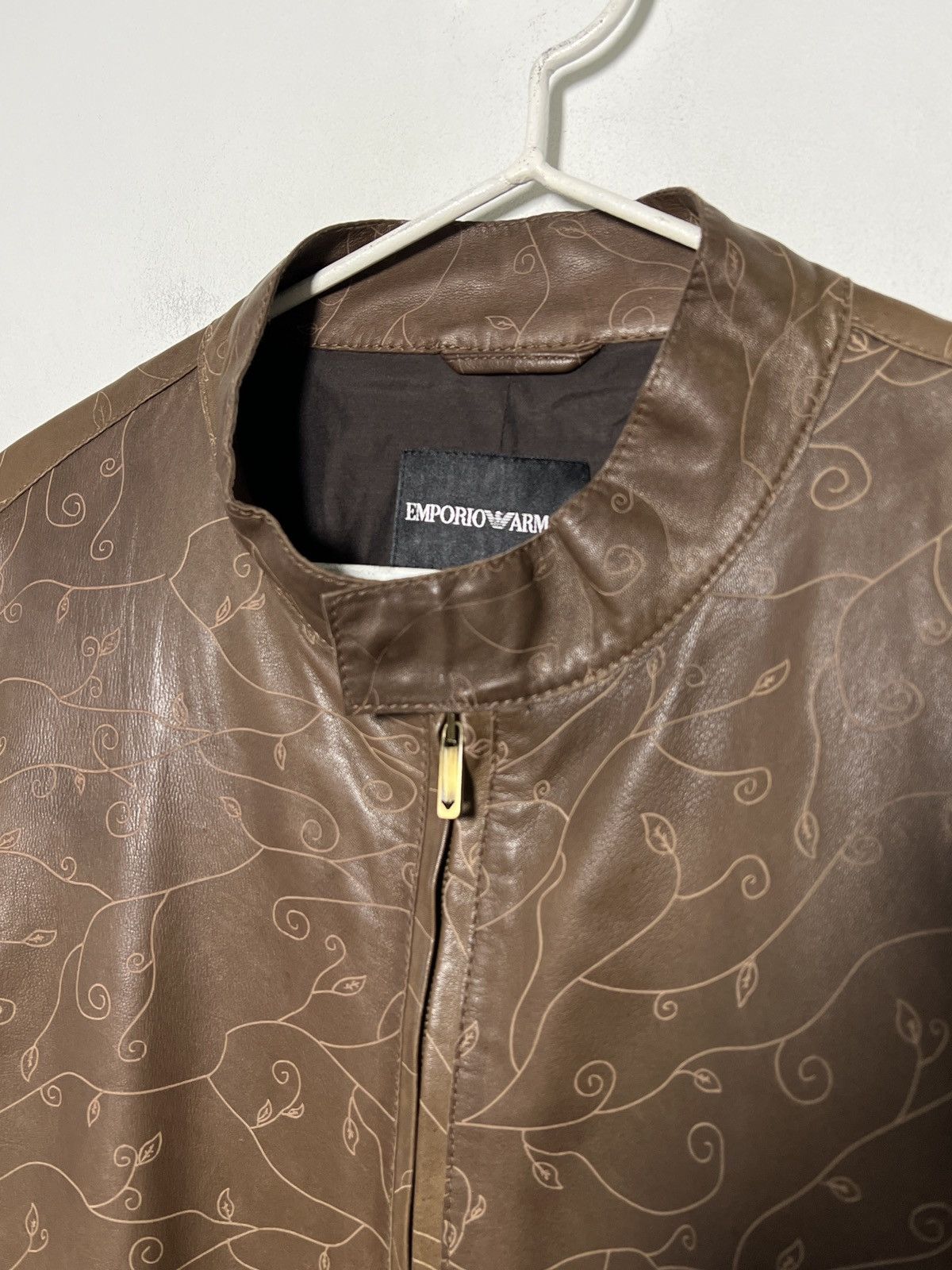 Giorgio Armani Giorgio Armani runway laser cut print moto jacket archive Size US L / EU 52-54 / 3 - 4 Thumbnail