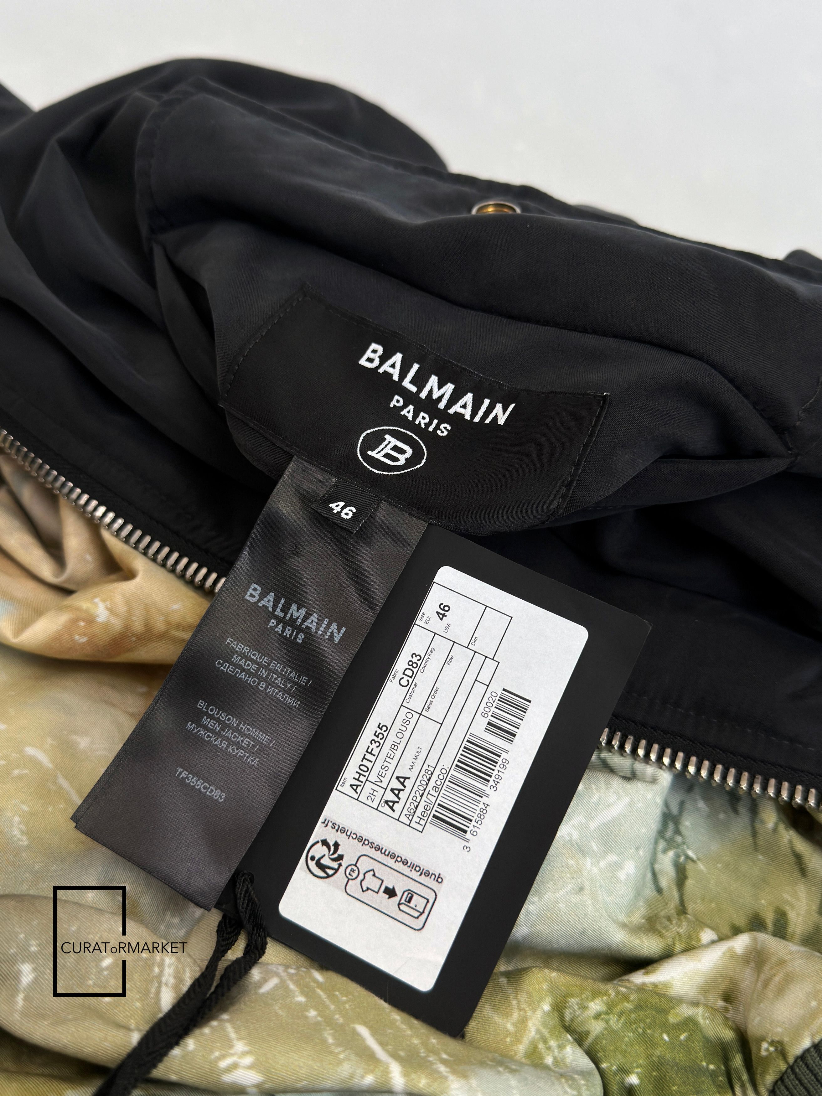 Balmain EU46 Relaxed Art Sky Print Reversible Embossed Logo Zip SS23 Size US S / EU 44-46 / 1 - 17 Thumbnail