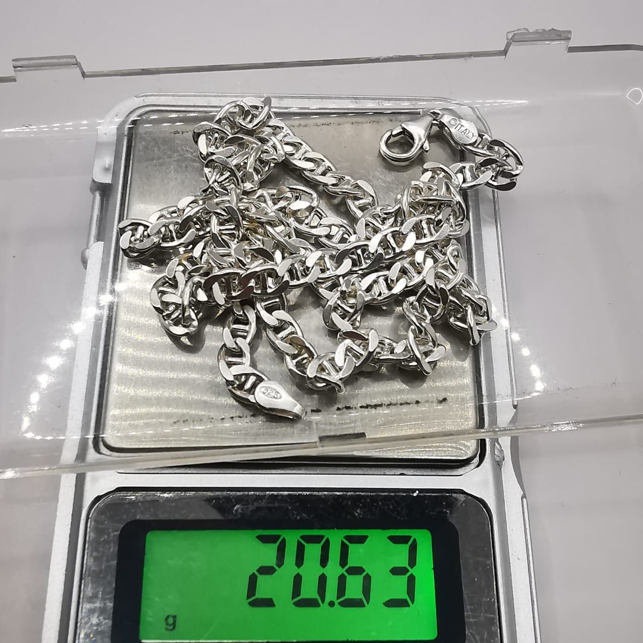 Sterling Silver Vintage Jewelry Chain, 925 Sterling Silver, Signed 20,63g Size ONE SIZE - 6 Thumbnail