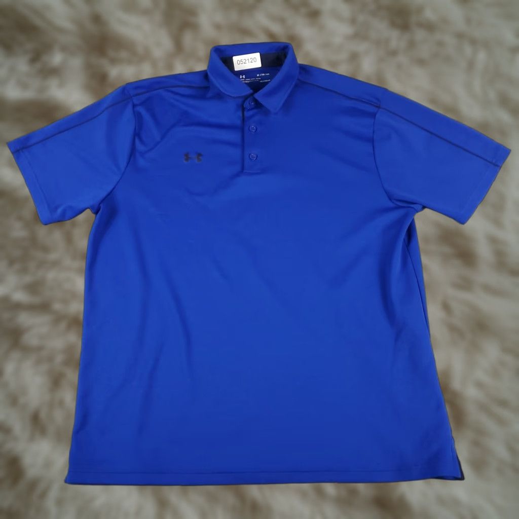 Under Armour Under Armour Polo Shirt Mens XL Blue Golf Casual Short Sleeve Polo Shirt - Under Armour Polo Shirt Mens XL Blue Golf Casual Short Sleeve Size US XL / EU 56 / 4 - 1 Thumbnail