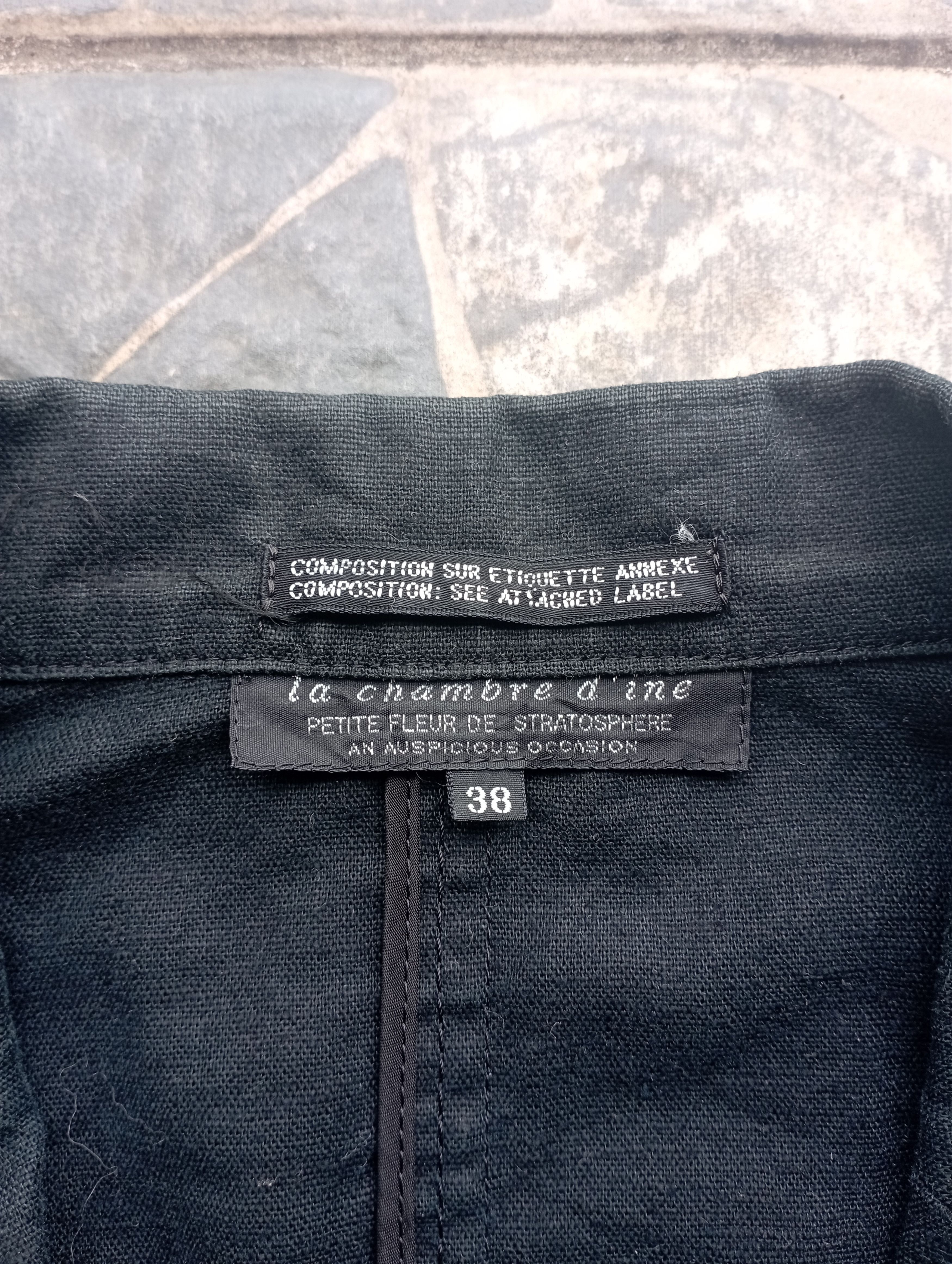 Japanese Brand × Yohji Yamamoto Le Chambre D'Ine by Yohji Yamamoto Black Blazer Size S / US 4 / IT 40 - 2 Thumbnail