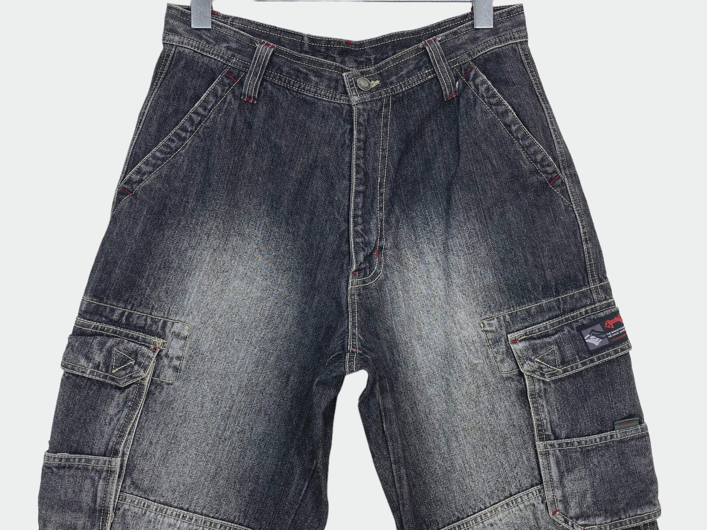 Japanese Brand Spoon Cargo Jeans Hip Hop Skateboards Jeans Size US 30 / EU 46 - 3 Thumbnail