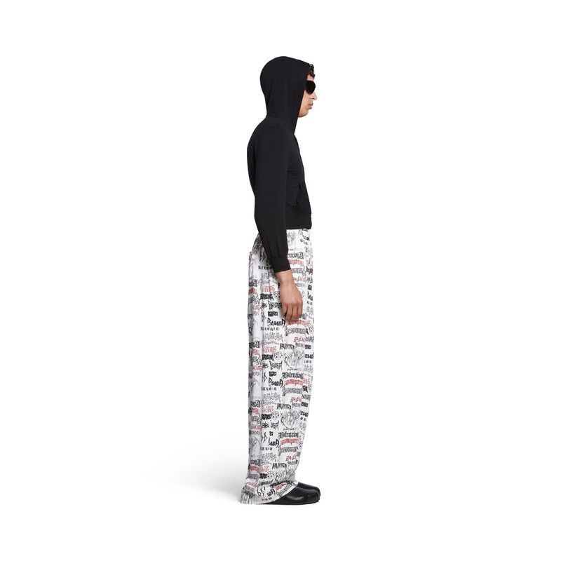 Balenciaga o1tr1nto0725 DIY Metal Allover Pyjama Pants in White Size US 32 / EU 48 - 4 Thumbnail