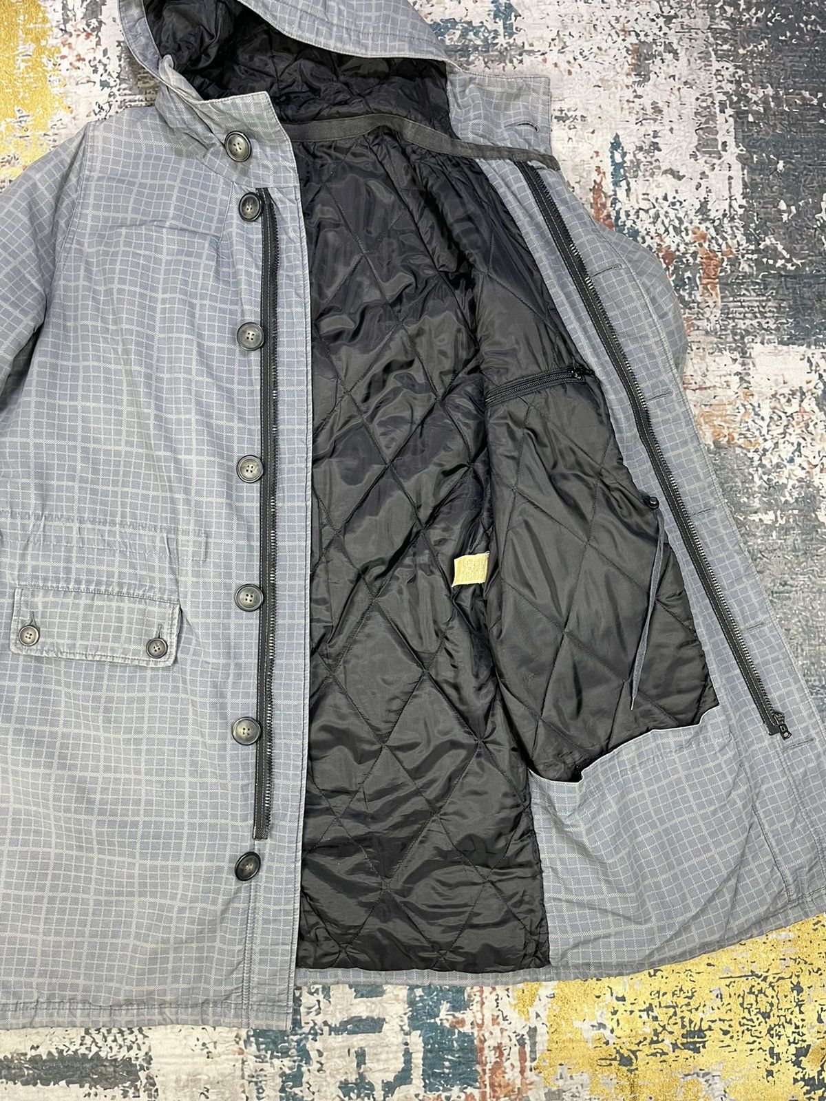A.P.C. A.P.C Canadian Winter Coat Checked Grey Mod Jackets Size US M / EU 48-50 / 2 - 13 Thumbnail