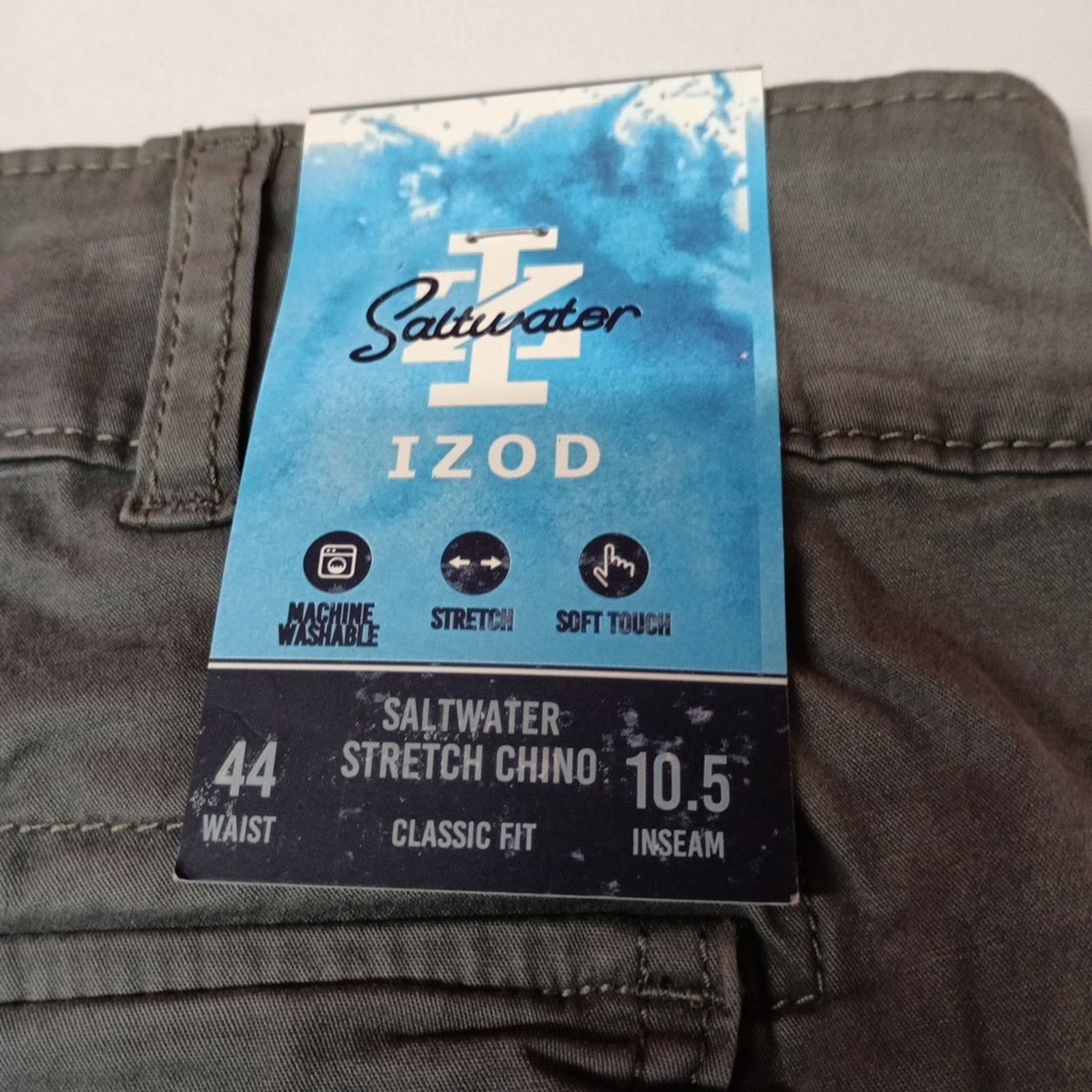 Izod Men's IZOD Cargo Shorts Size 44 Gray Classic Fit 10.5 Ins Size US 44 / EU 60 - 5 Thumbnail