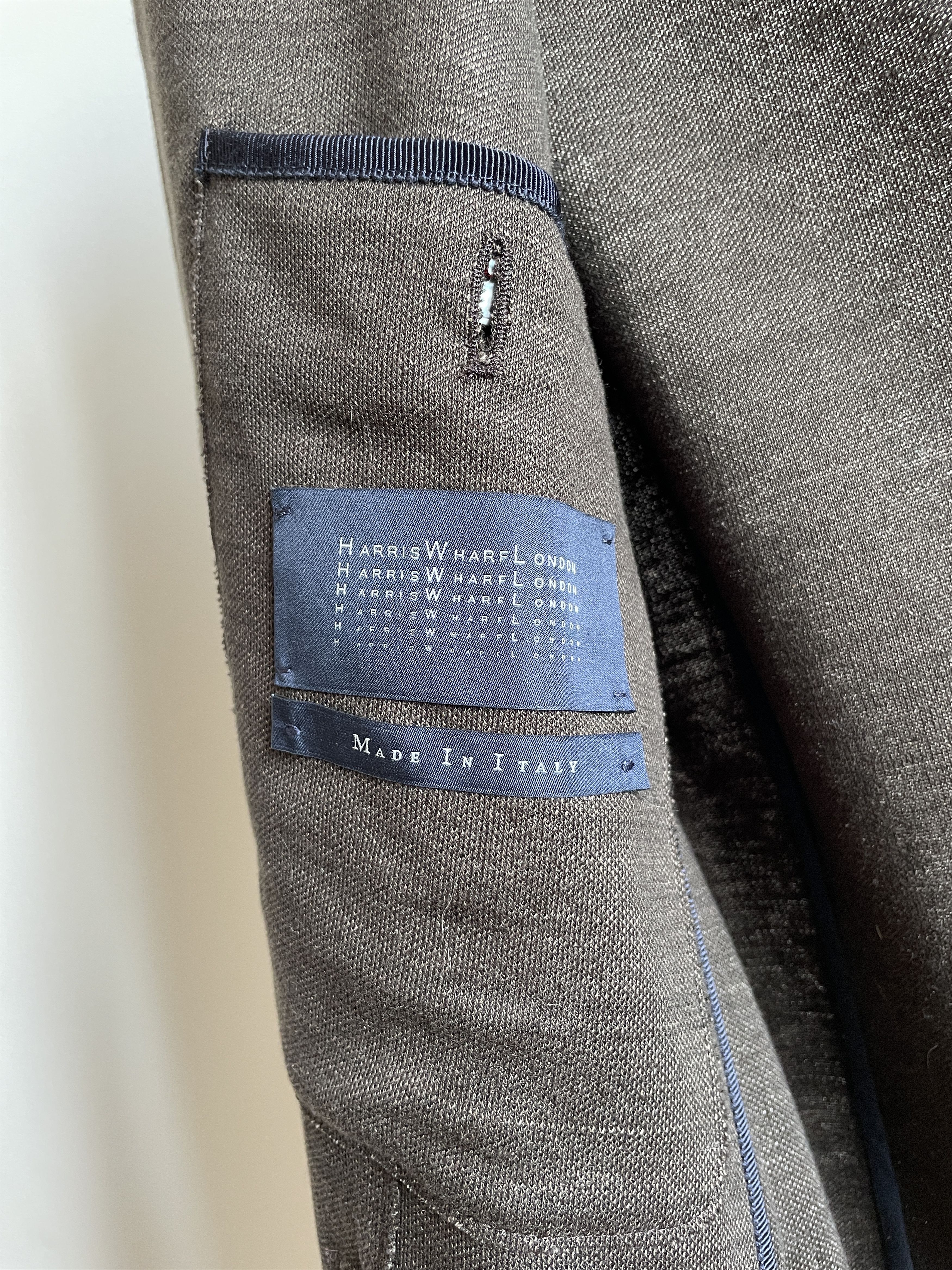 Harris Wharf London Harris Wharf London Linen/Cotton Unstructured Blazer Size 36R - 10 Thumbnail