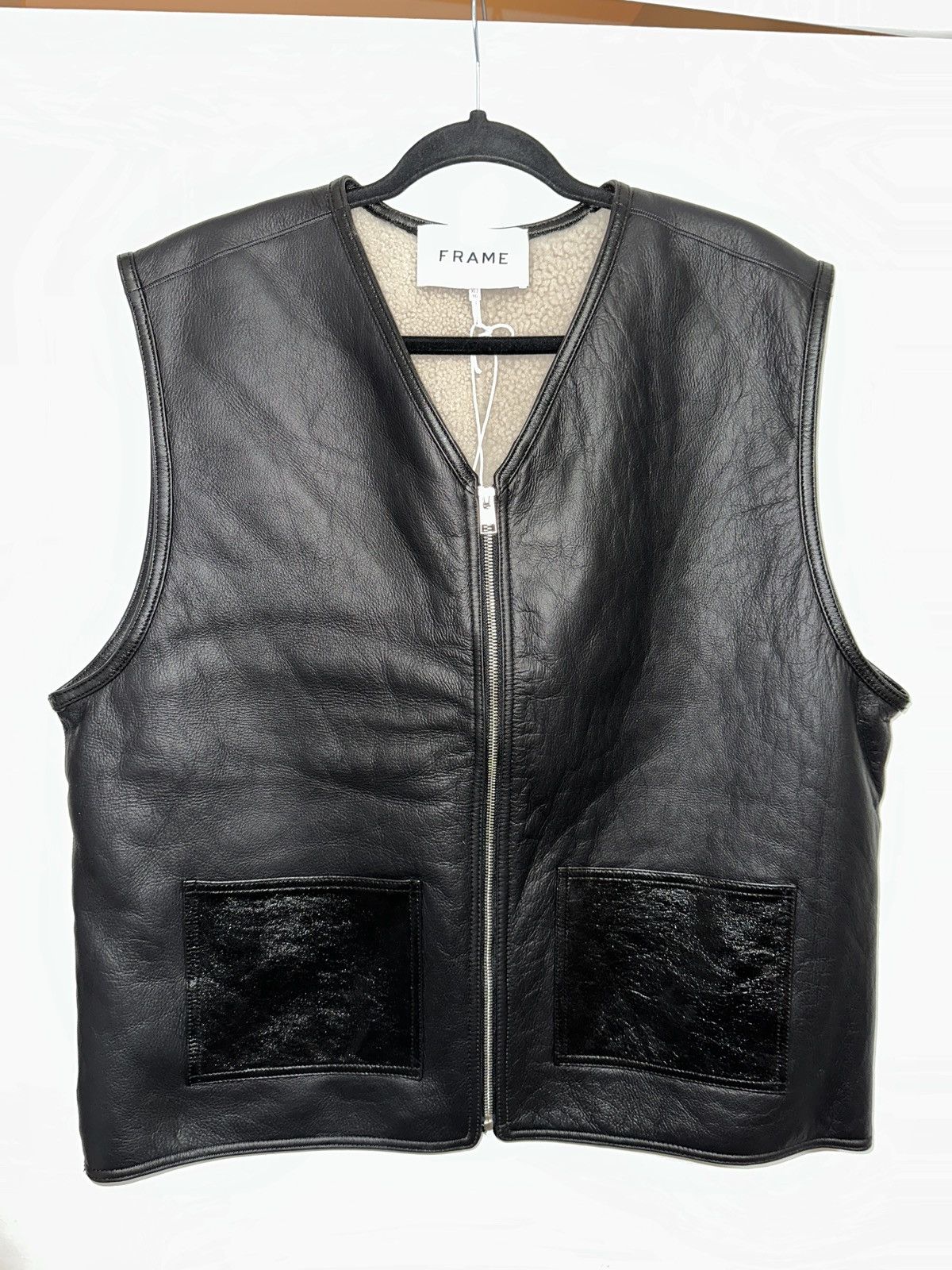 Frame Reversible Leather Shearling Vest Size US XL / EU 56 / 4 - 1 Thumbnail