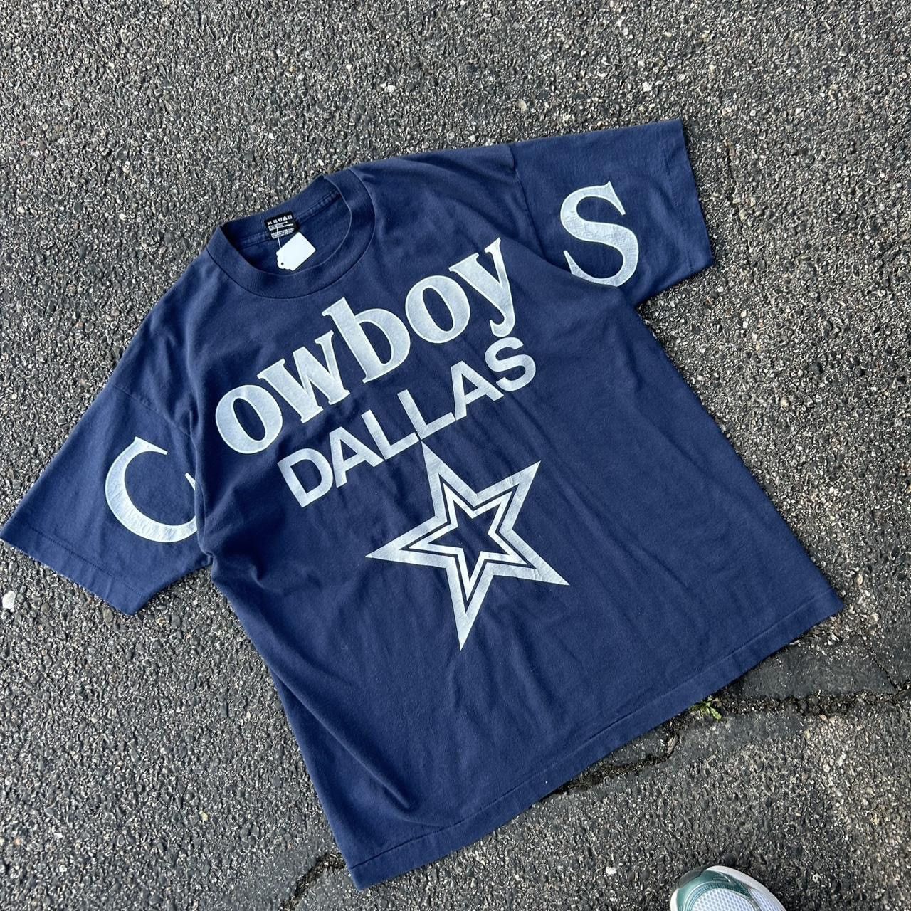Fruit Of The Loom Vintage Dallas Cowboys spellout tee Size US XL / EU 56 / 4 - 1 Thumbnail
