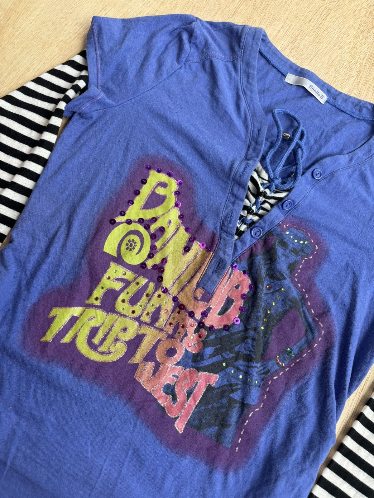 Hysteric Glamour × If Six Was Nine × Japanese Brand Y2k Double Layer Banila B Hysteric Glamour style Longsleeve Size M / US 6-8 / IT 42-44 - 2 Thumbnail