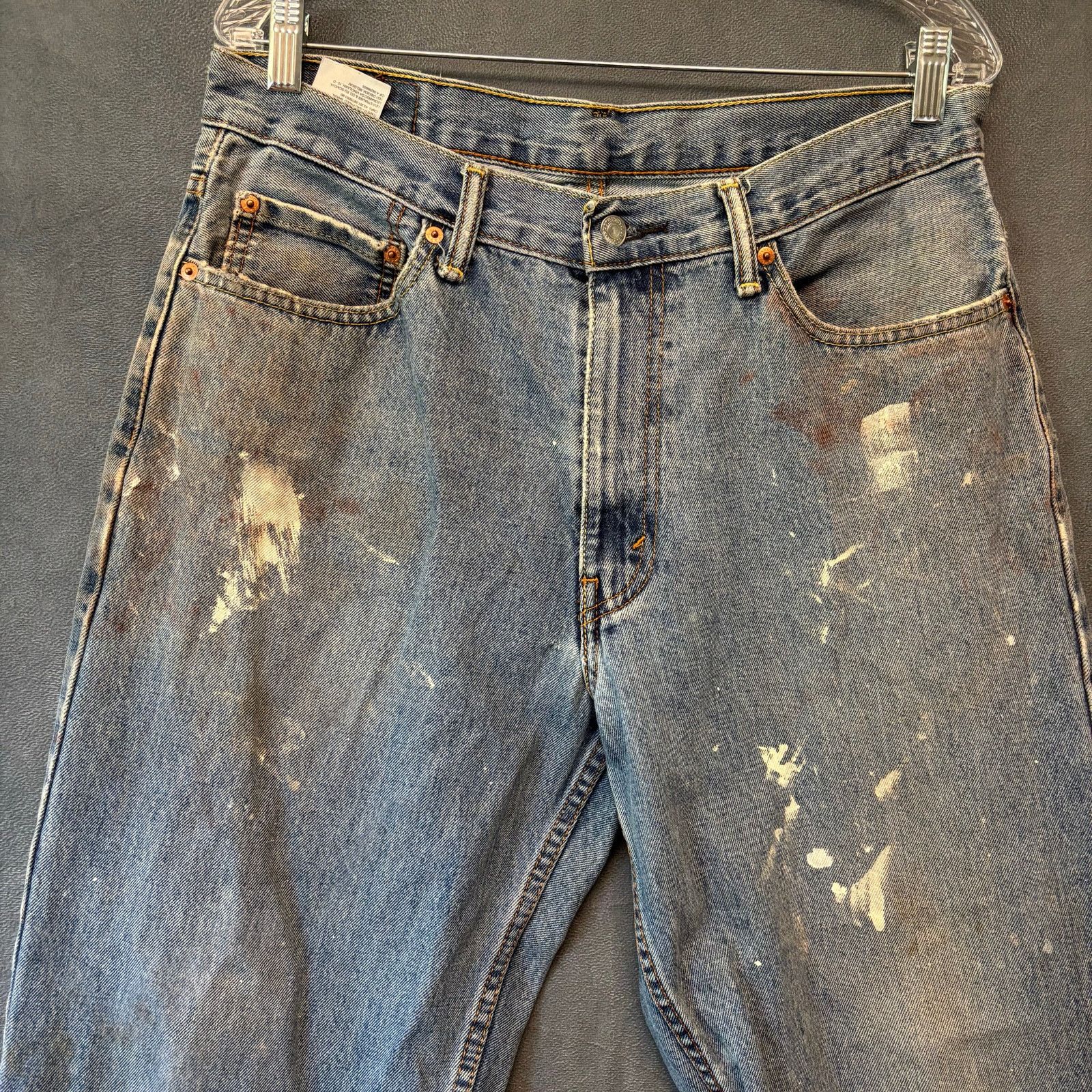 Levi's Thrashed Levi's 550 34x30 Paint Marks Skater Grunge Casual Size US 34 / EU 50 - 2 Thumbnail