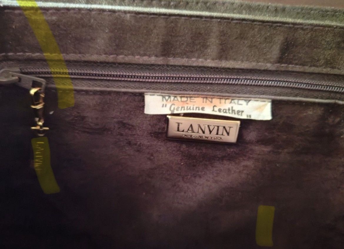 Lanvin Authentic Vintage Lanvin Leather Messenger Bag Size ONE SIZE - 8 Thumbnail