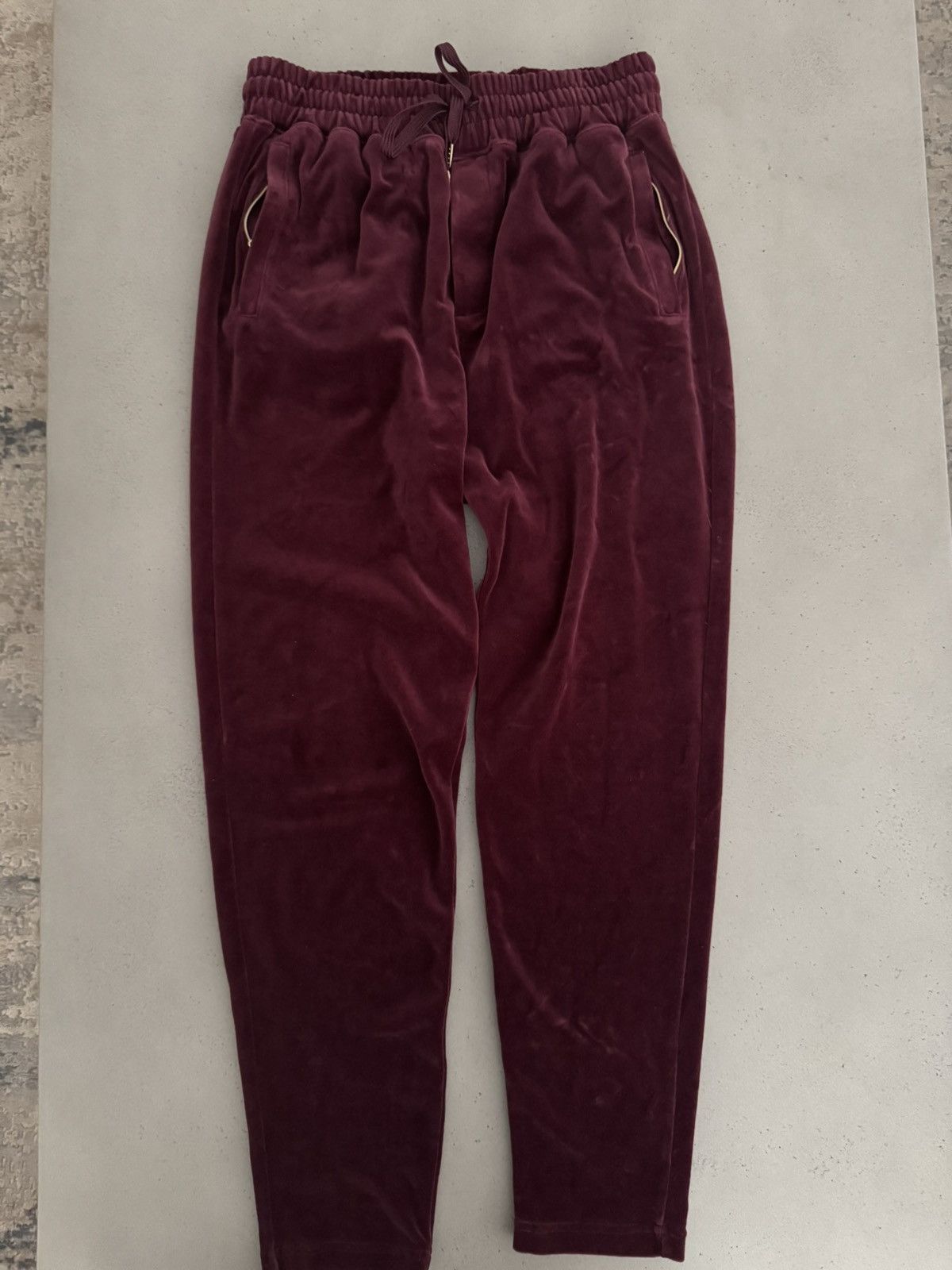 Kith Kith Velour capsule Burgundy pants size xl Size US 33 - 1 Thumbnail