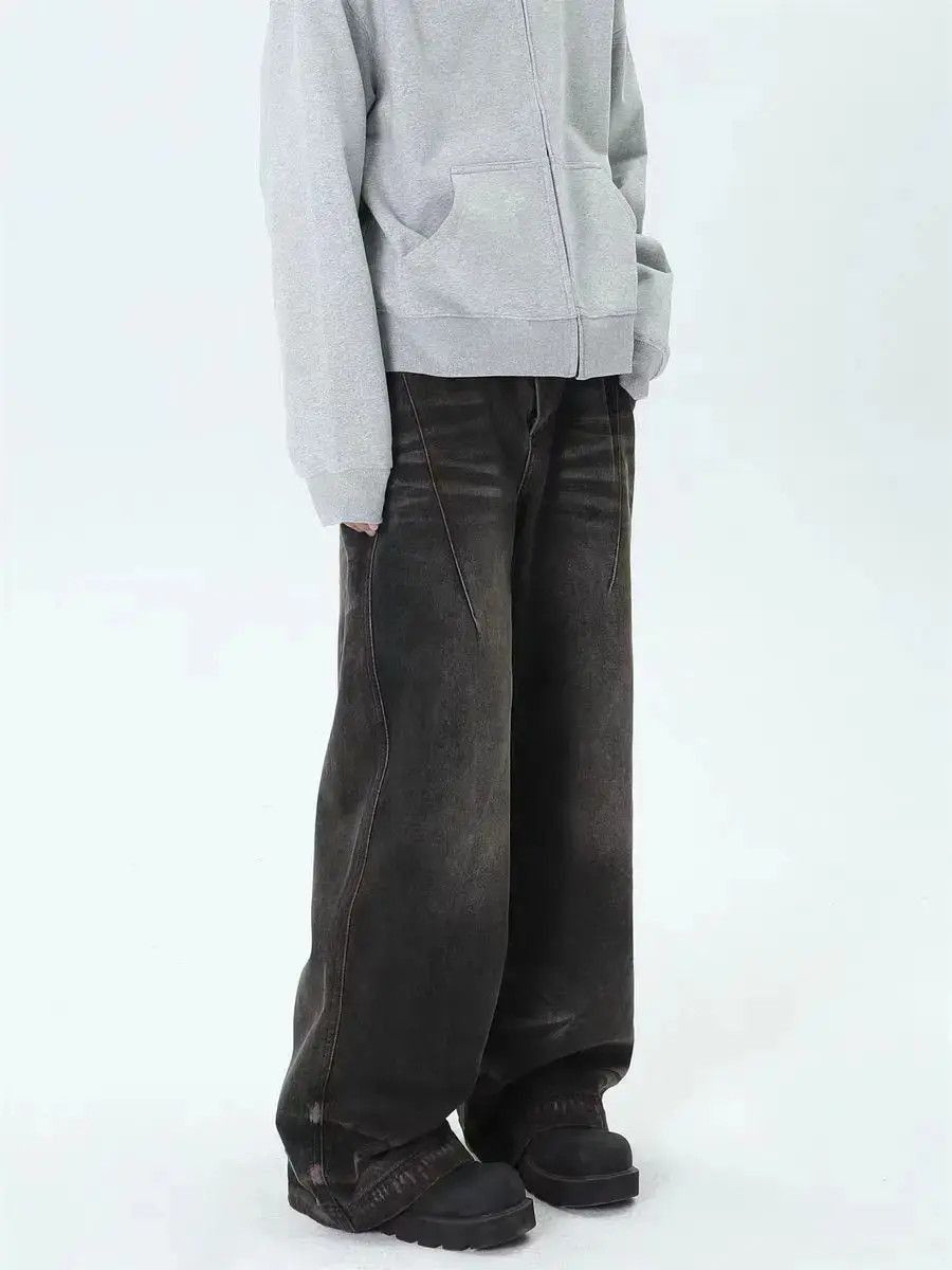 Japanese Brand Vintage street trash washed straight leg jeans Size US 32 / EU 48 - 5 Thumbnail