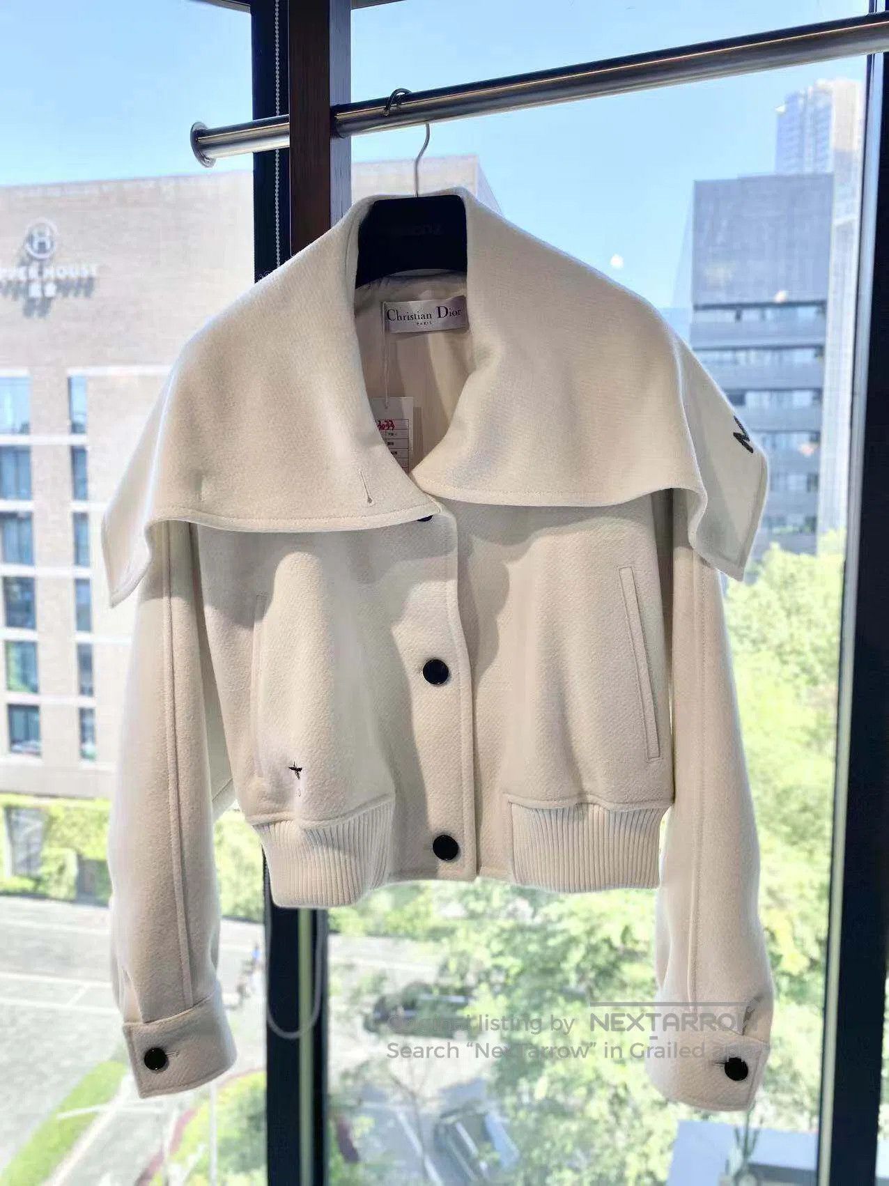 Dior Dior Navy collar wool coat| Size 4XL / US 24-26 - 2 Thumbnail
