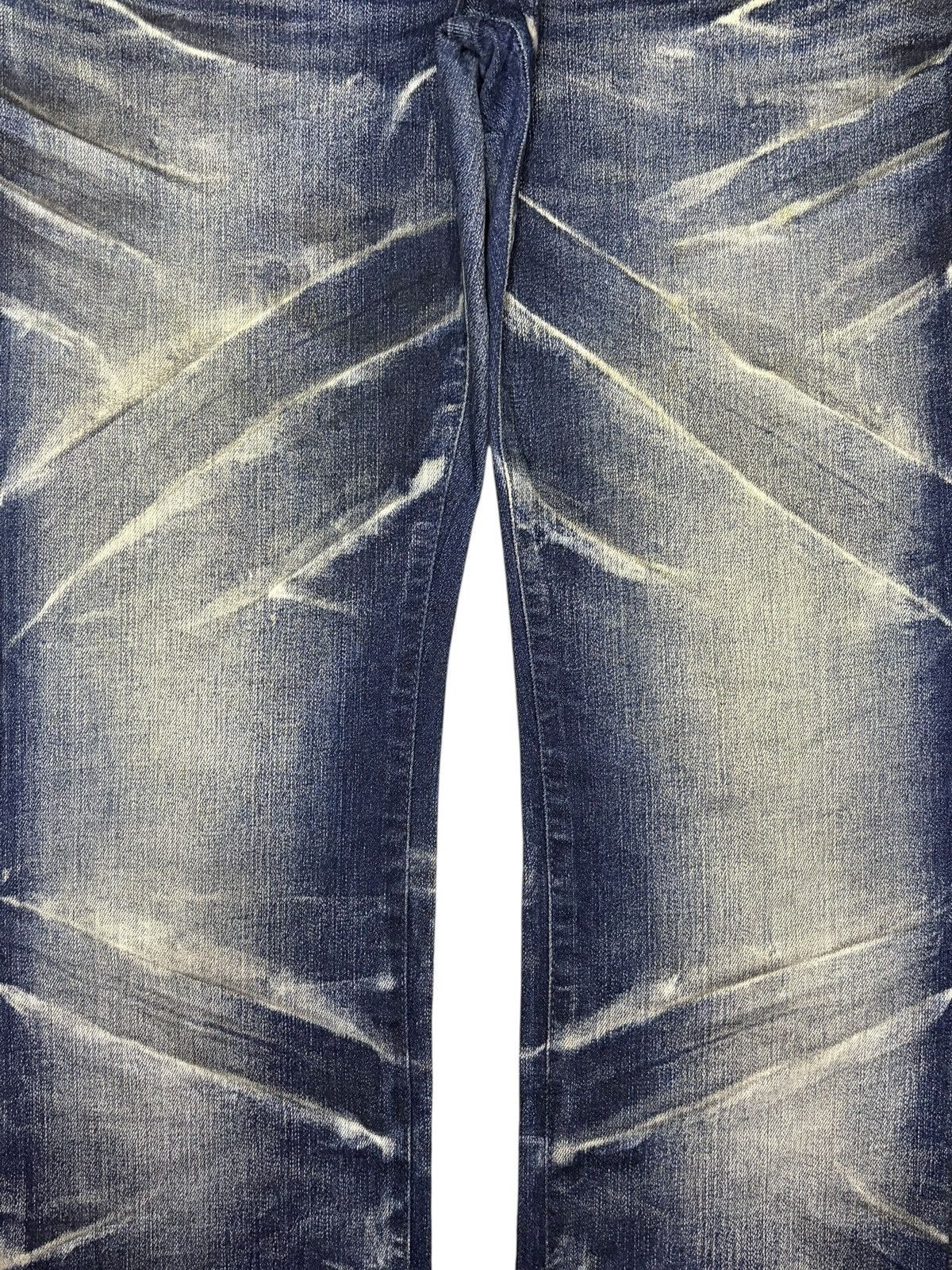 Tornado Mart Vintage Tornado Mart Indigo Wash Low Rise Flare Jeans Size 31" - 3 Thumbnail