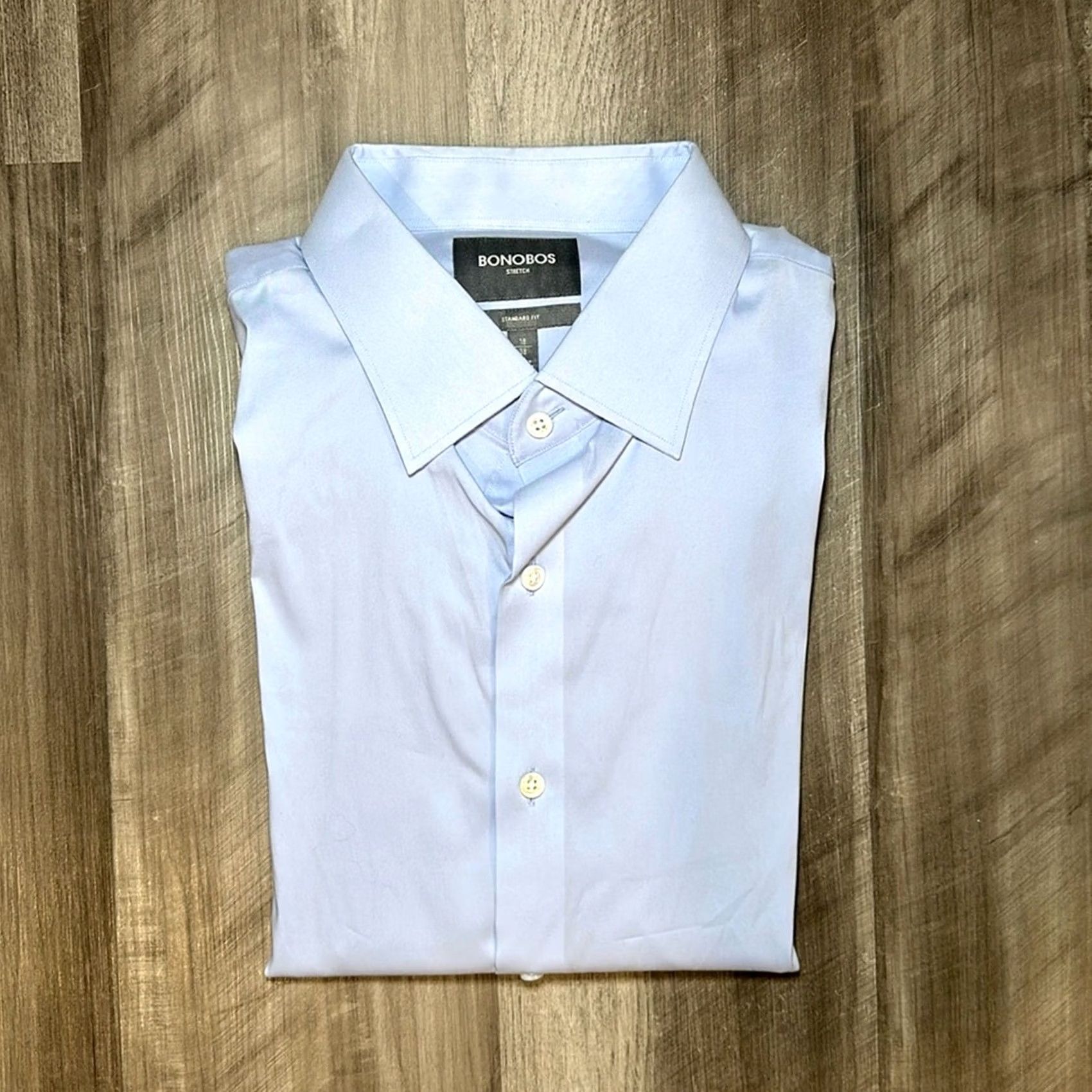Bonobos Bonobos Dress Shirt Shirt 18 38 XXL Light Blue NWOT Men Mens 18 38 (XXL) Blue Long Sleeve Button Down Shirt Size US XXL / EU 58 / 5 - 2 Thumbnail