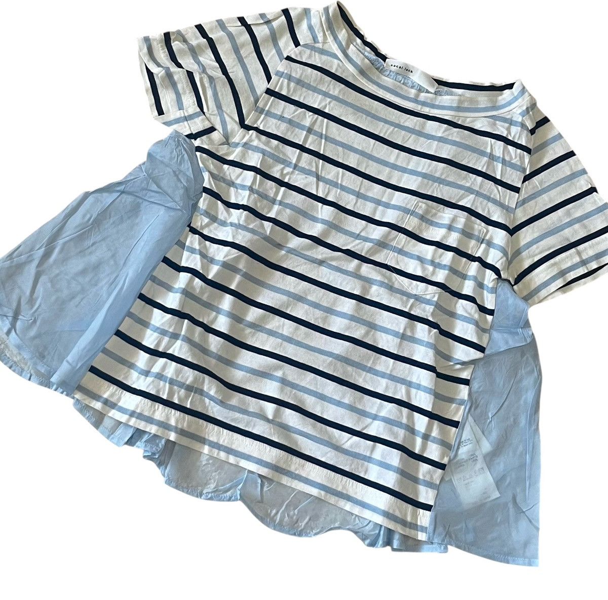 Sacai Vintage sacai hybrid striped dress tee Size S / US 4 / IT 40 - 2 Thumbnail