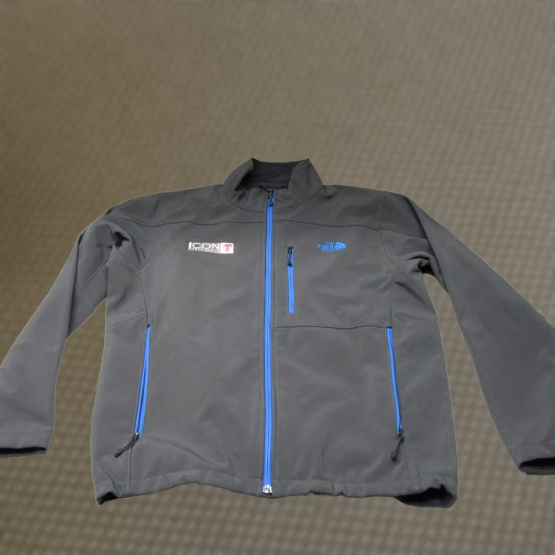 The North Face North Face Apex Bionic Jacket Mens Large Gray Softshell Wind Full Zip LOGO Size US L / EU 52-54 / 3 - 1 Thumbnail
