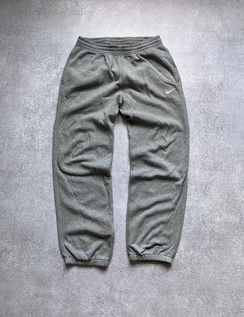 Nike × Vintage Vintage Nike Swoosh Baggy Cotton Pants Y2K M Size US 32 / EU 48 - 1 Thumbnail