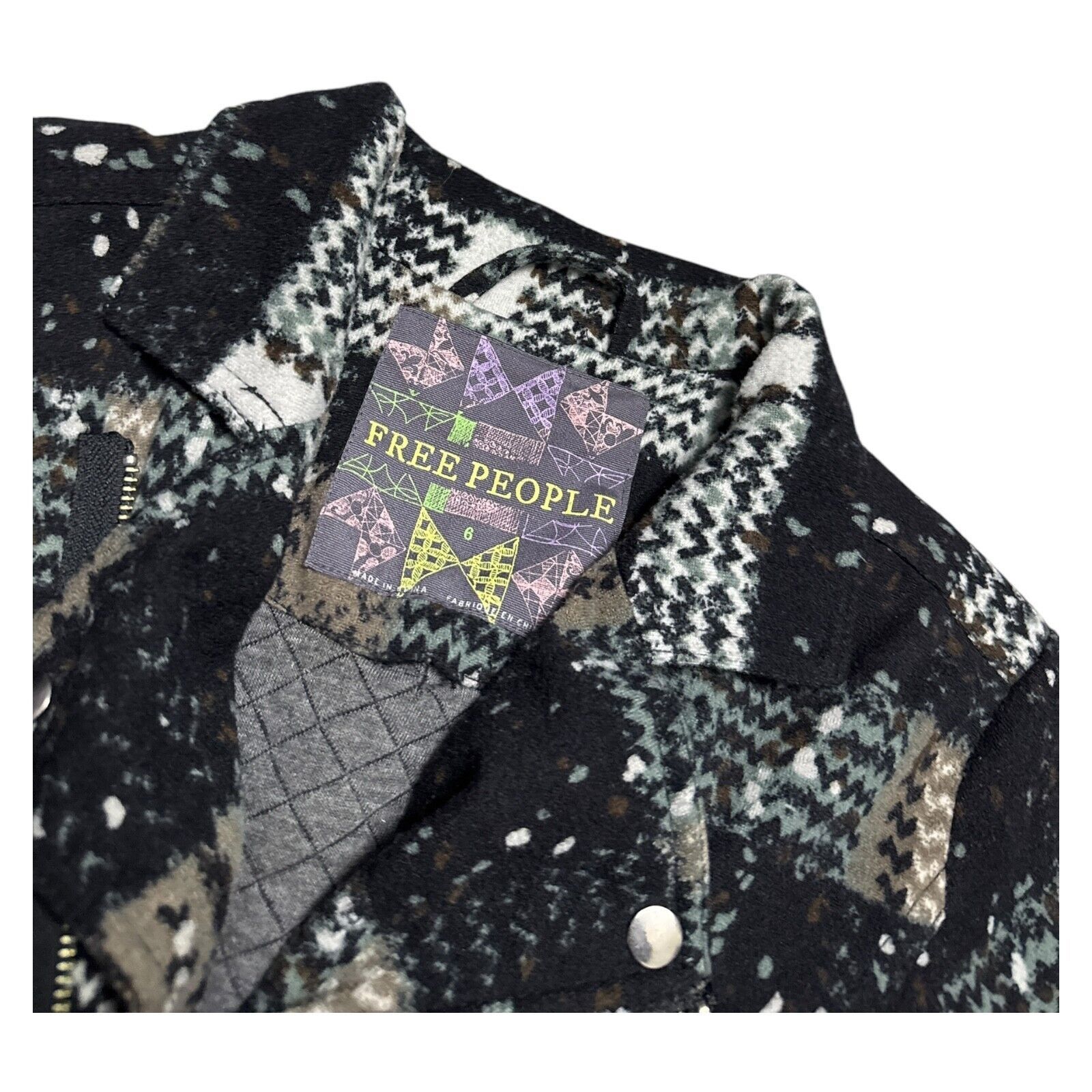 Free People FREE PEOPLE Soft Flannel Plaid Full Zip Jacket Size 6 Size M / US 6-8 / IT 42-44 - 2 Thumbnail