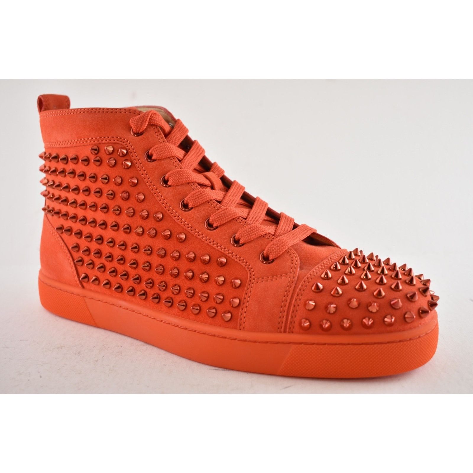 Christian Louboutin Christian Louboutin Louis Flat Spike Tomate Red Orange High Size US 11 / EU 44 - 3 Thumbnail
