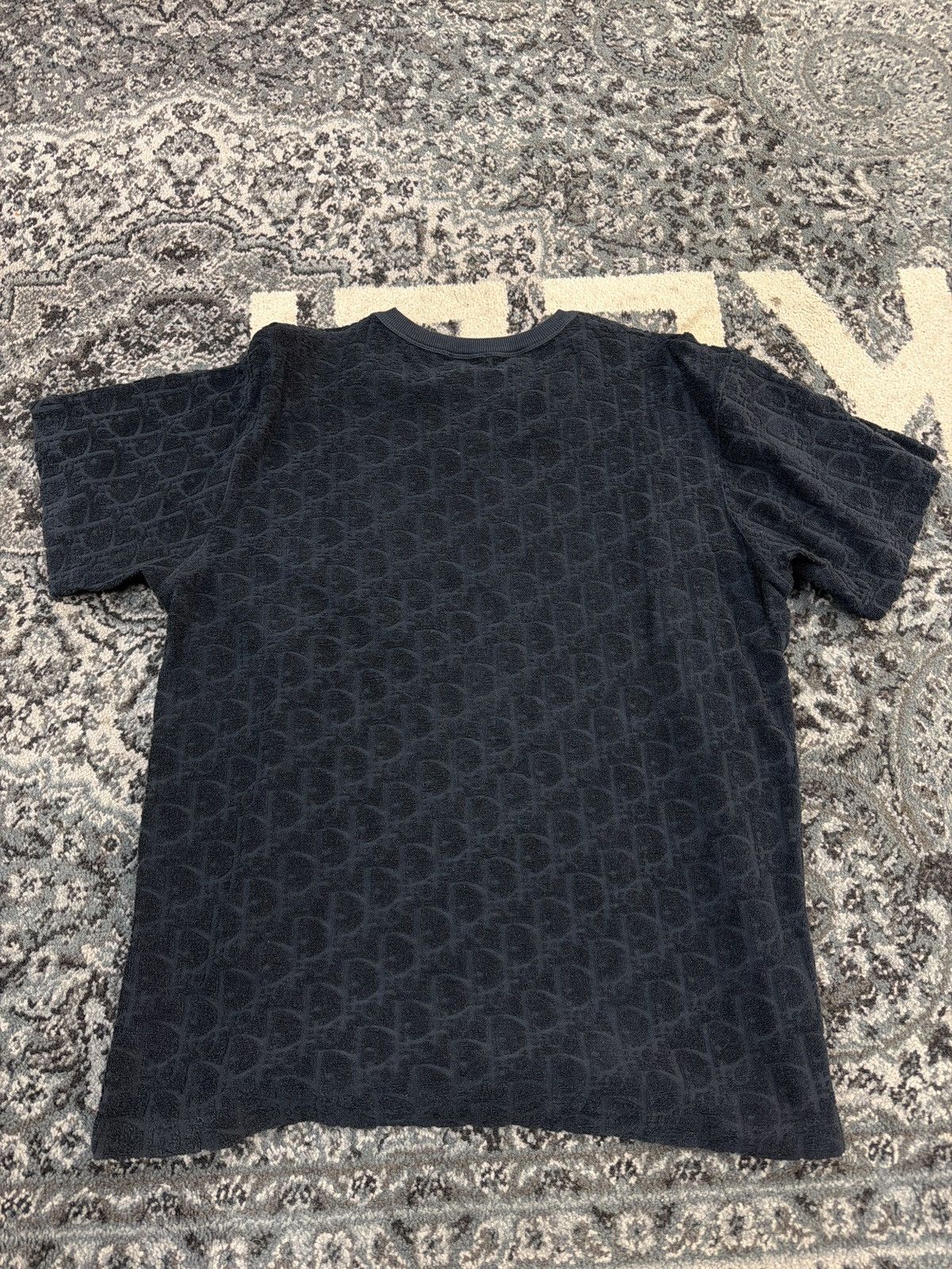 Dior Dior terry cloth monogram t shirt Size US L / EU 52-54 / 3 - 2 Thumbnail