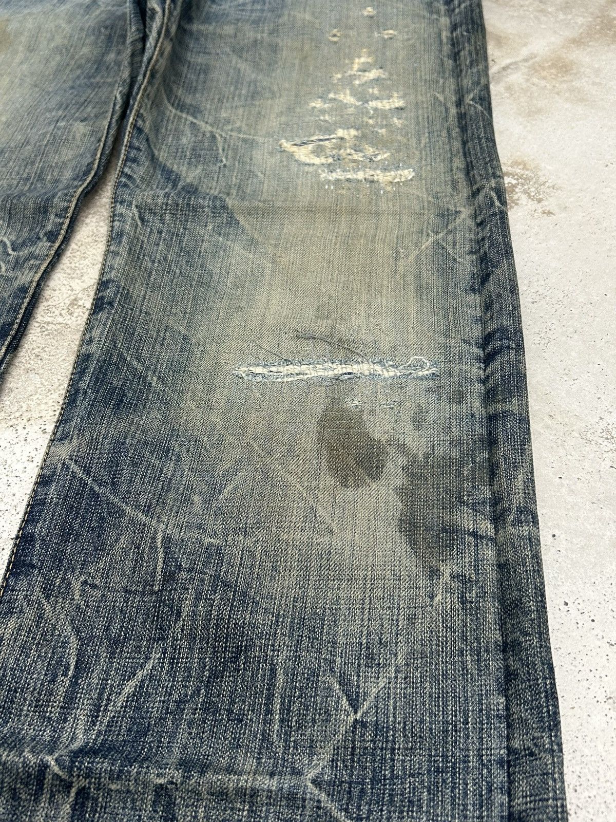 Eternal Eternal Distressed Mud Washed Jean Size US 31 - 6 Thumbnail