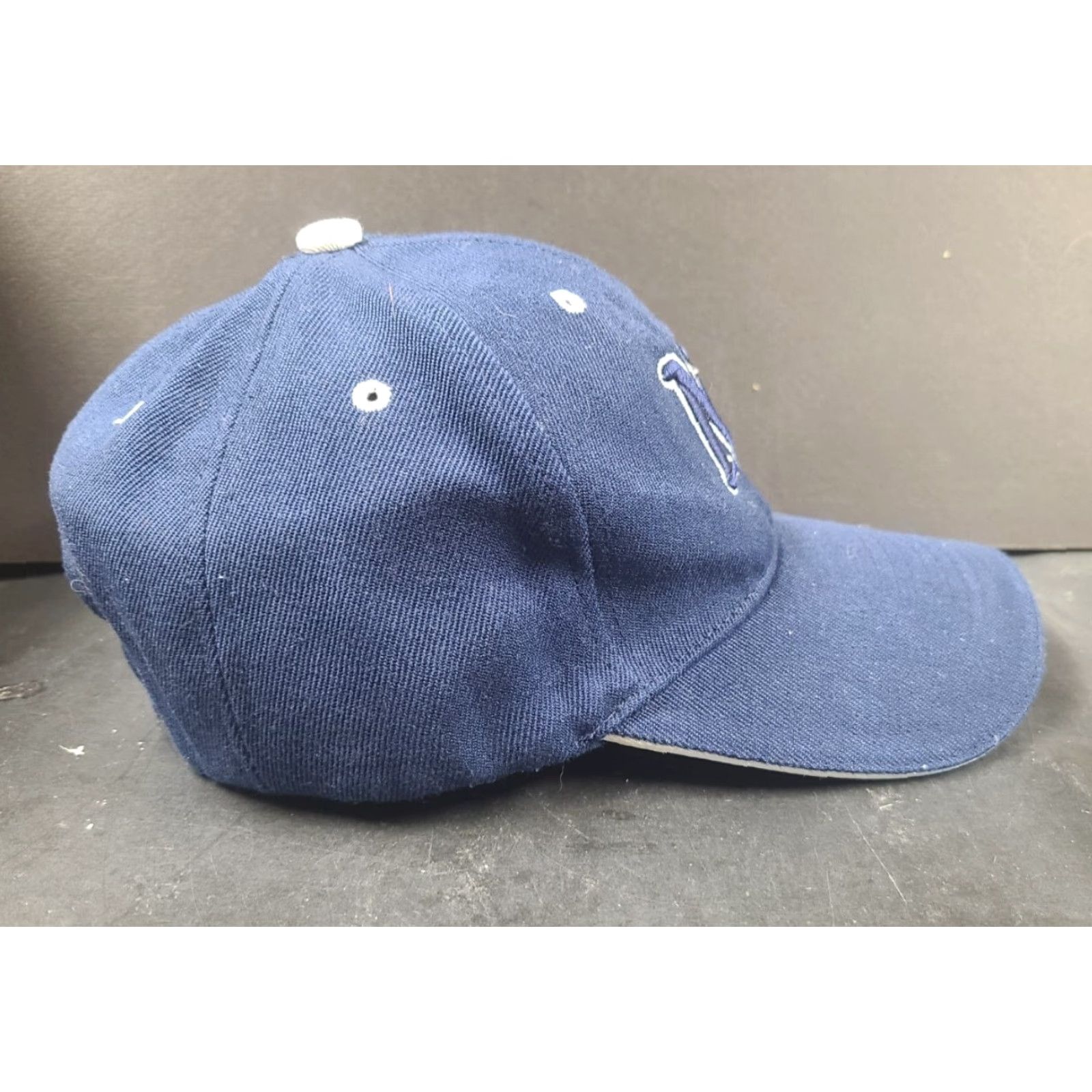 Vintage VINTAGE NY Hat New York Hat Hook And Loop Embroidered Baseball Cap Navy Blue Size ONE SIZE - 6 Thumbnail